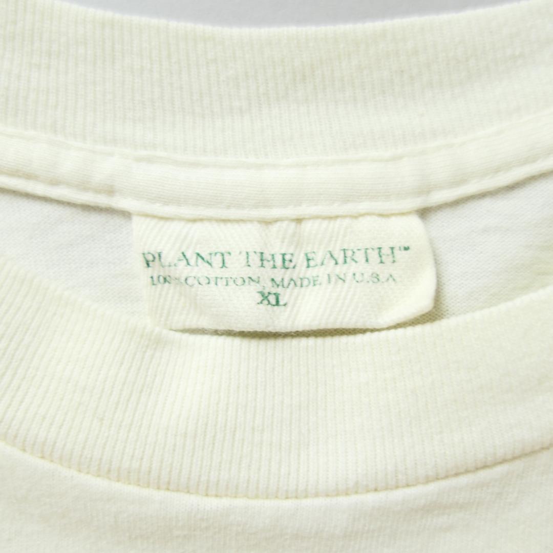 VINTAGE 90s XL Art Tee "FLOWERS" -PLANET THE EARTH-