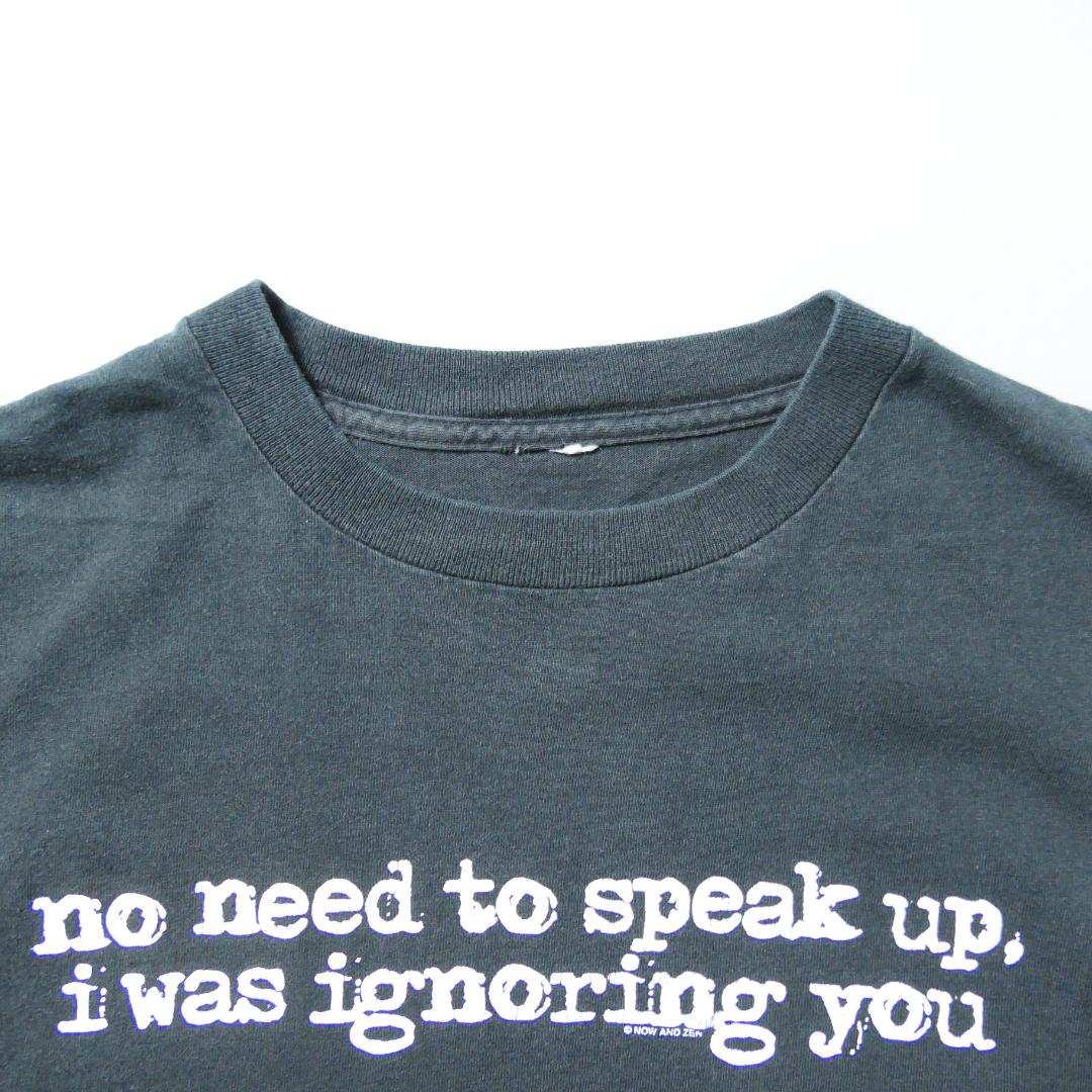 USED L Message Tee -ignoring you-