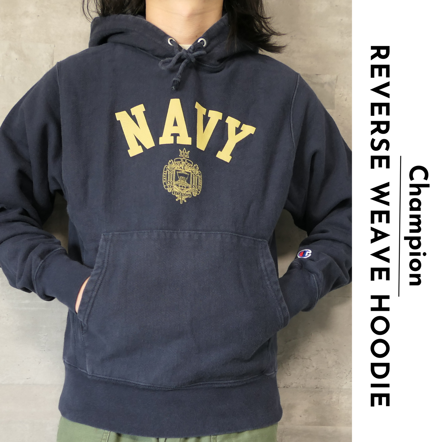 USED S Reverse weave hoodie -Champion-