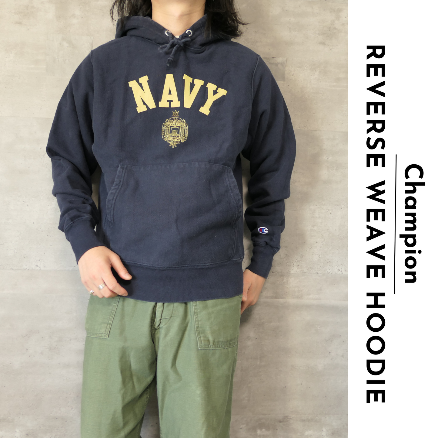 USED S Reverse weave hoodie -Champion-
