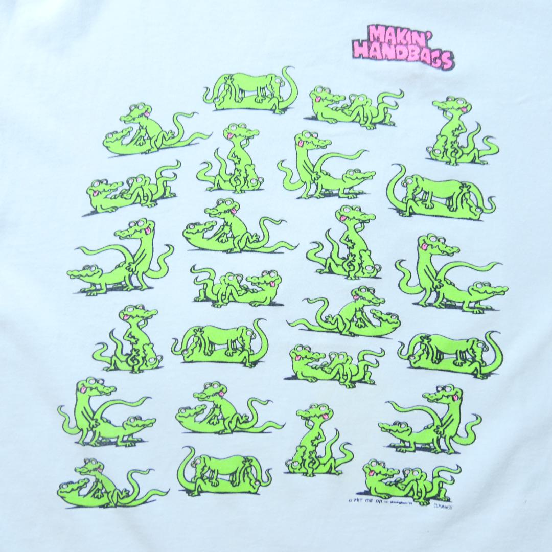 VINTAGE 90s L Erotic Tee -48ways-