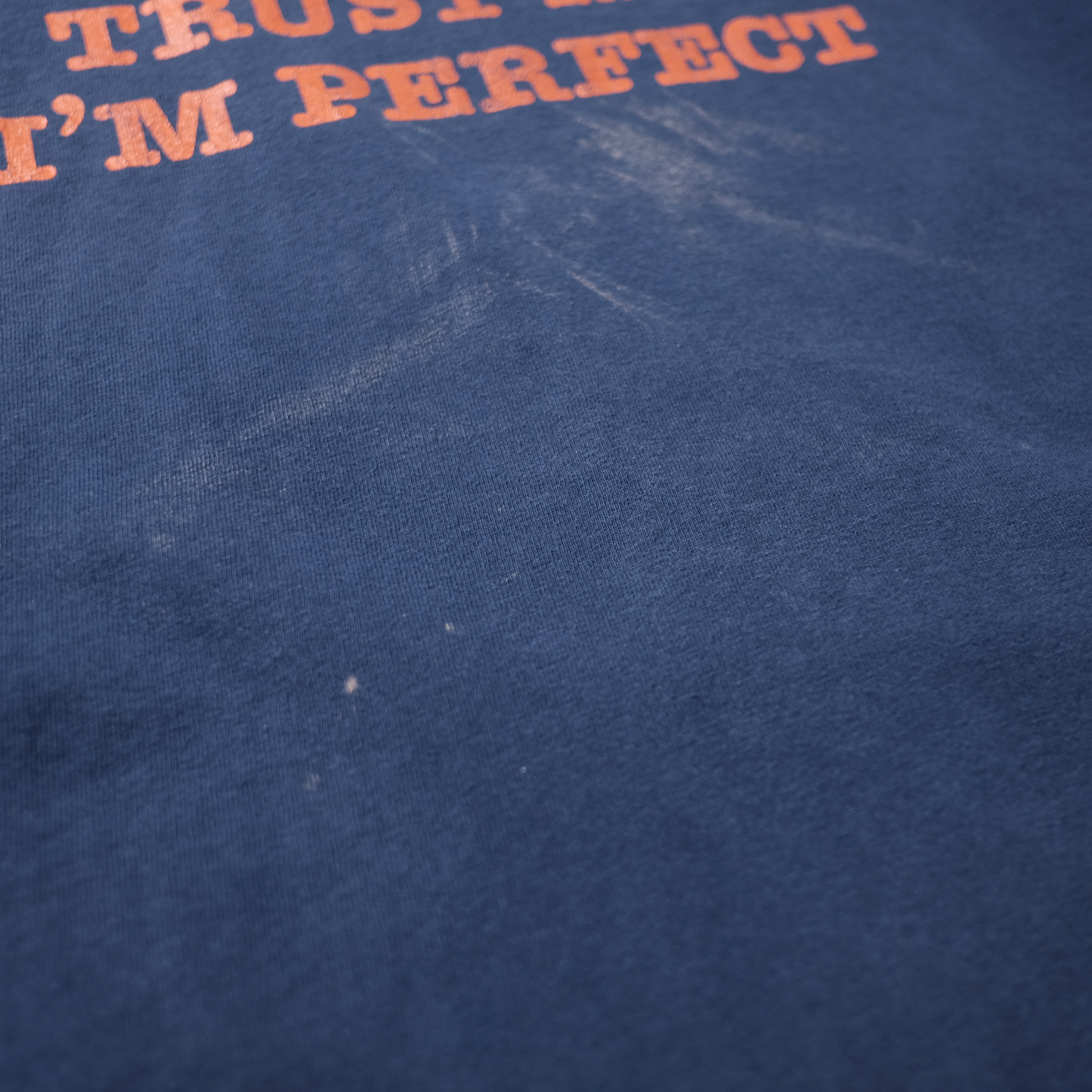00s Message Tee "TRUST ME. I'M PERFECT"