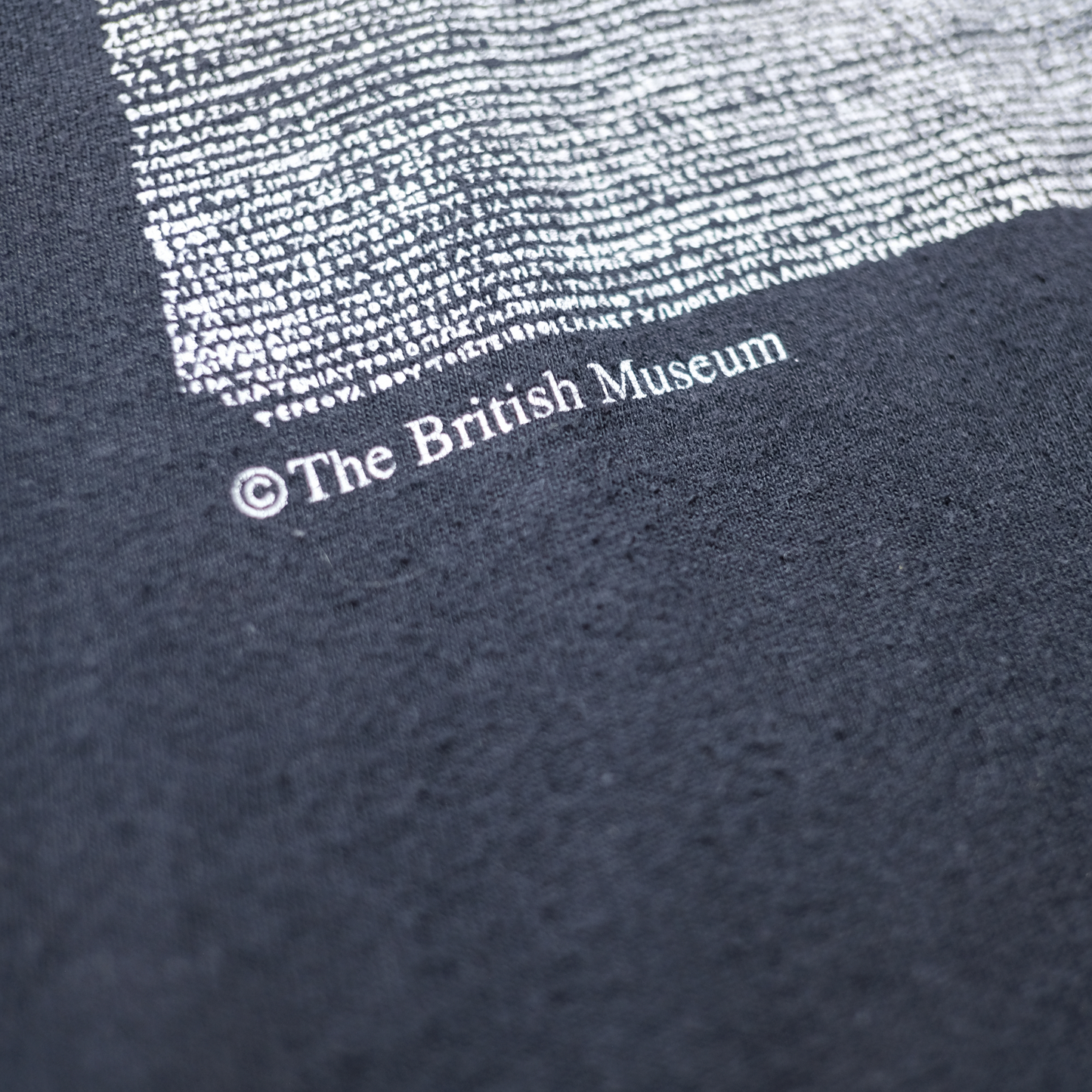 90s-00s Art Tee "Rosetta Stone" -The British Museum-