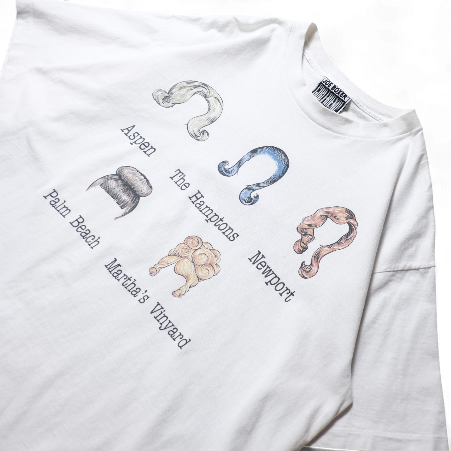 90s Hair Style List Tee -JOE BOXER-