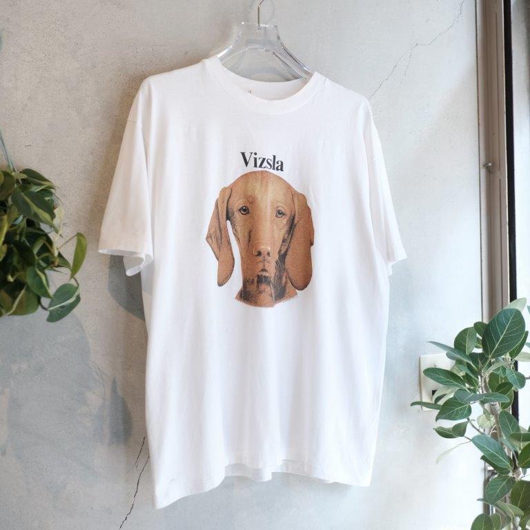 90s Dog Tee "Vizsla" -TELETREND COLS-⠀