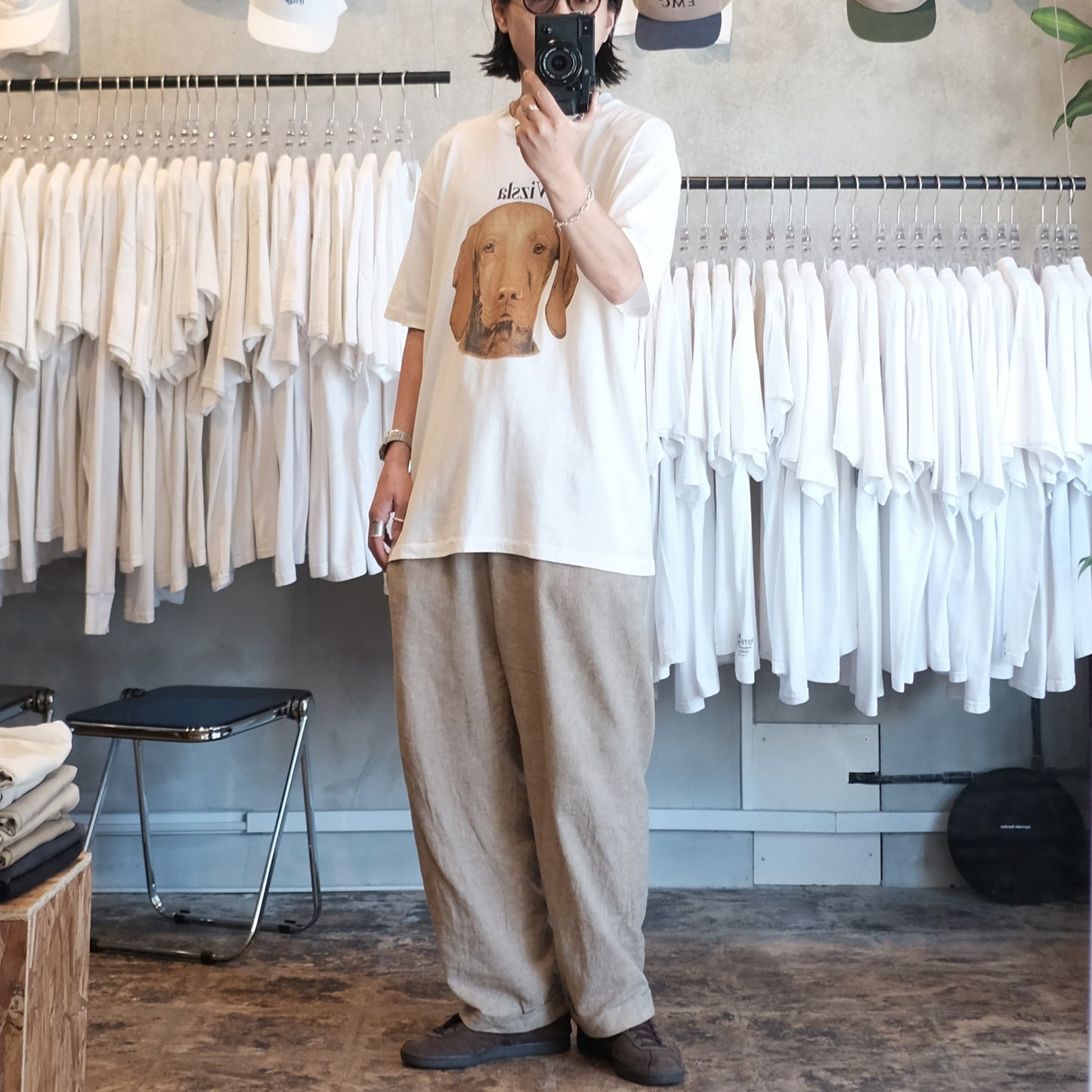 90s Dog Tee "Vizsla" -TELETREND COLS-⠀