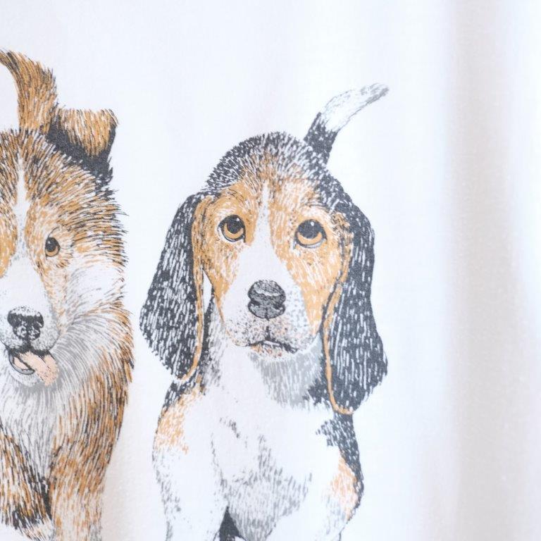 90s-00s Dog Art Tee -©trans tech-