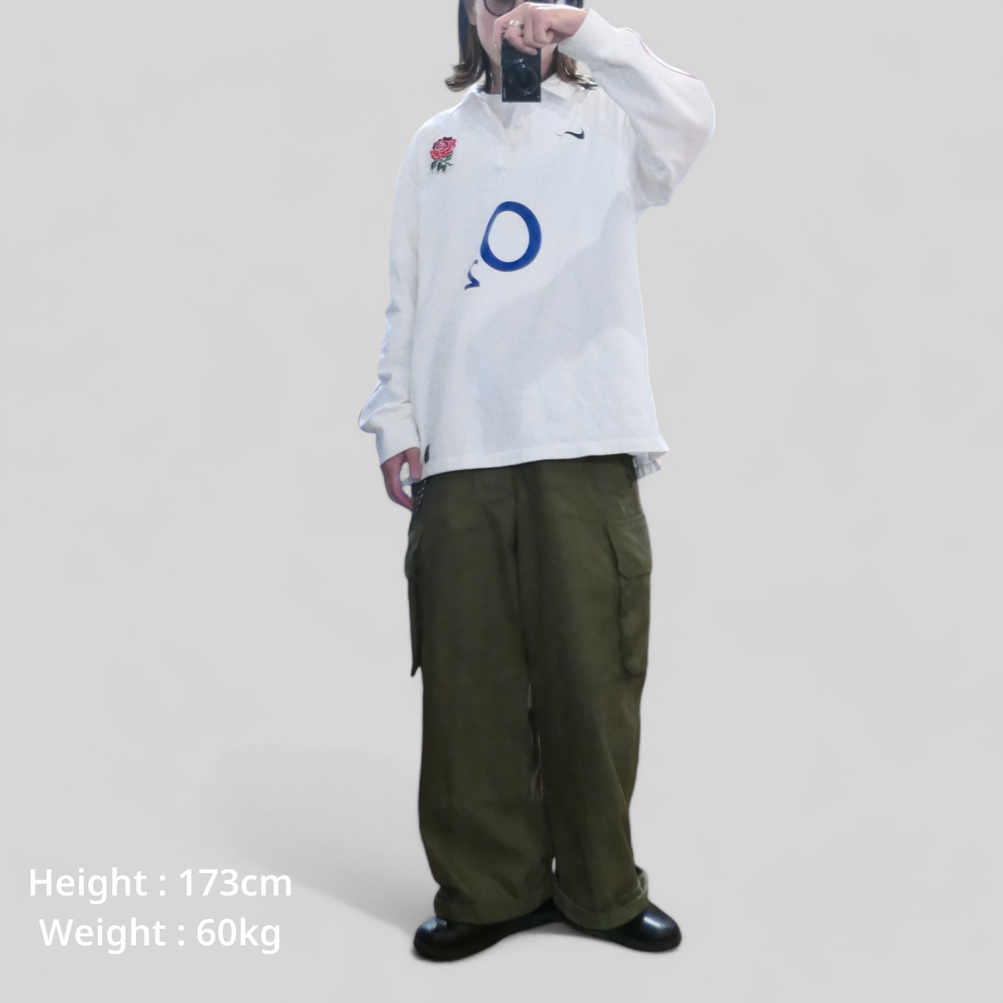 VINTAGE 00s XL Rugger Shirt "Egland" -NIKE-