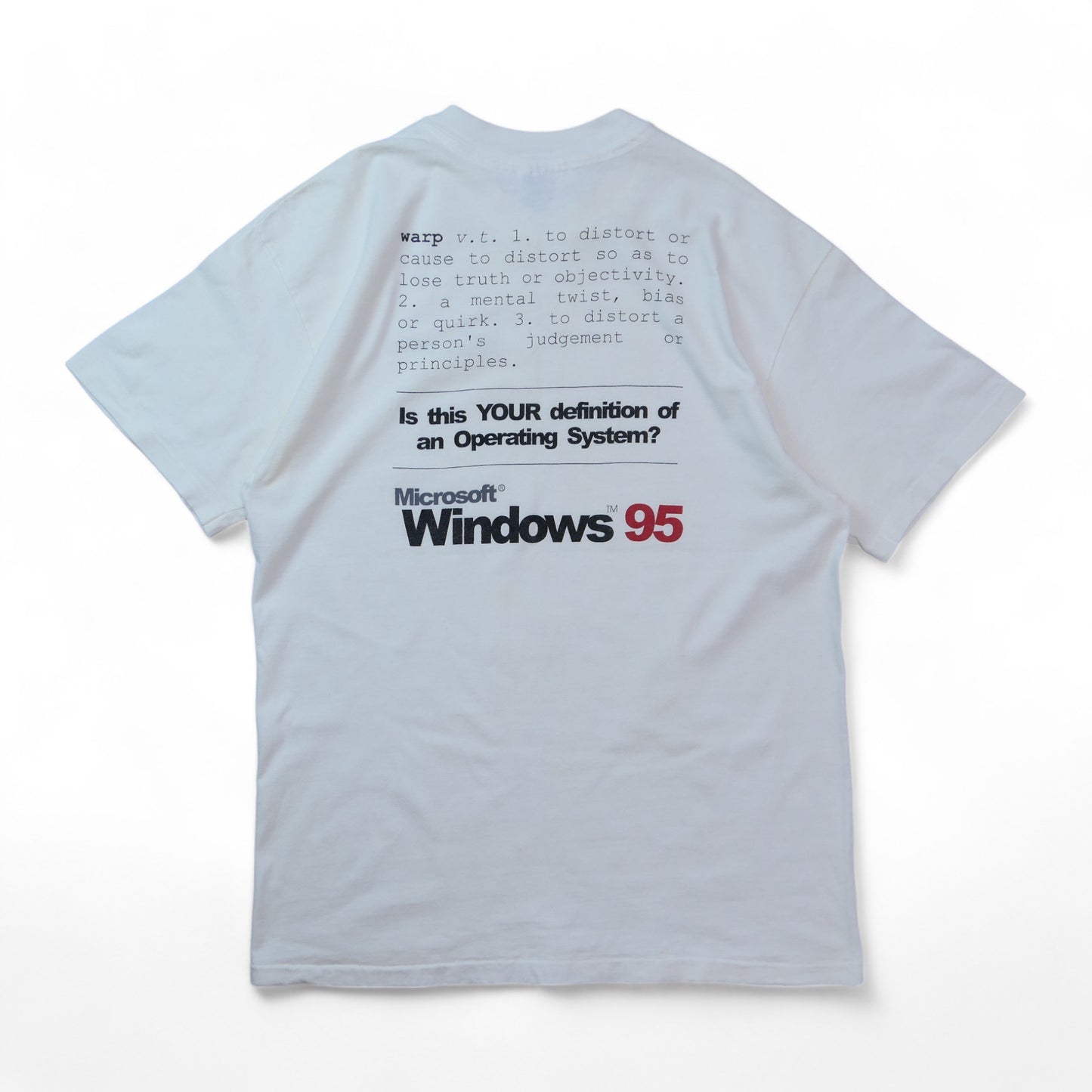 VINTAGE 90s L-XL Promotion Tee "Windows95" -Microsoft-