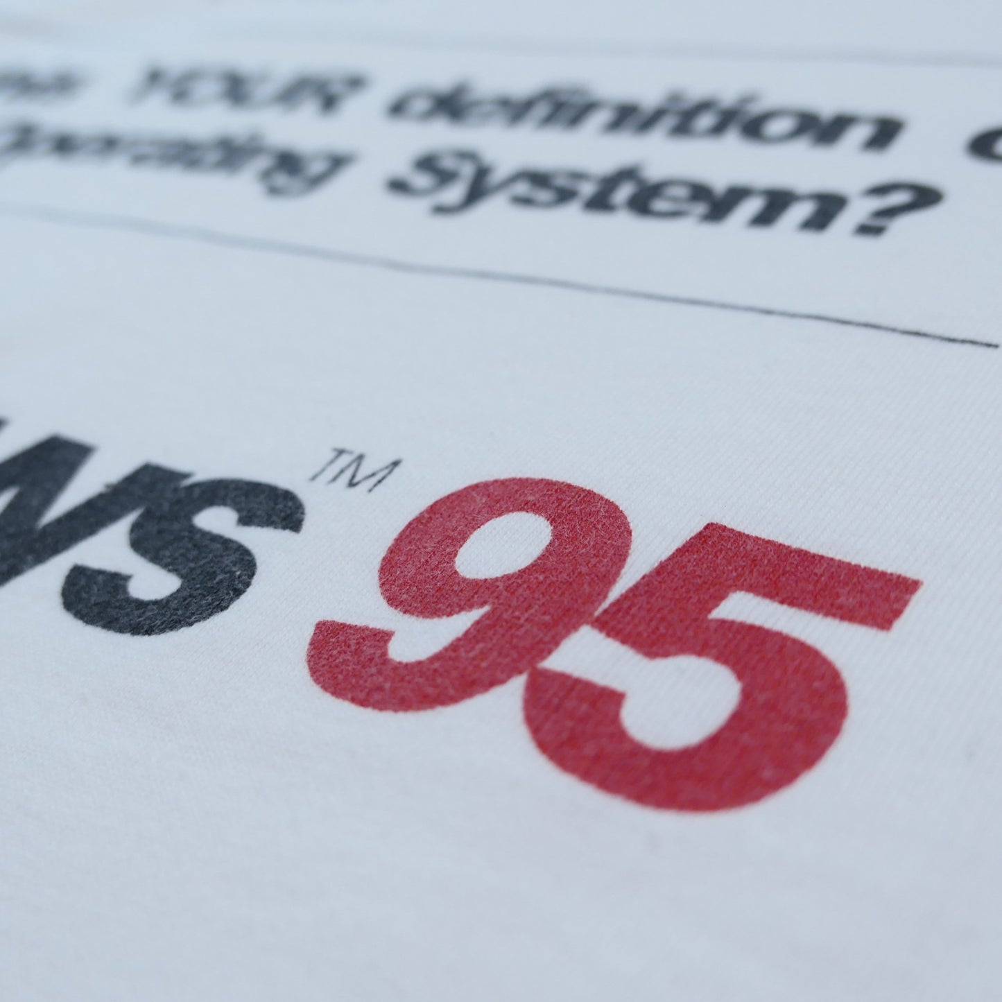 VINTAGE 90s L-XL Promotion Tee "Windows95" -Microsoft-