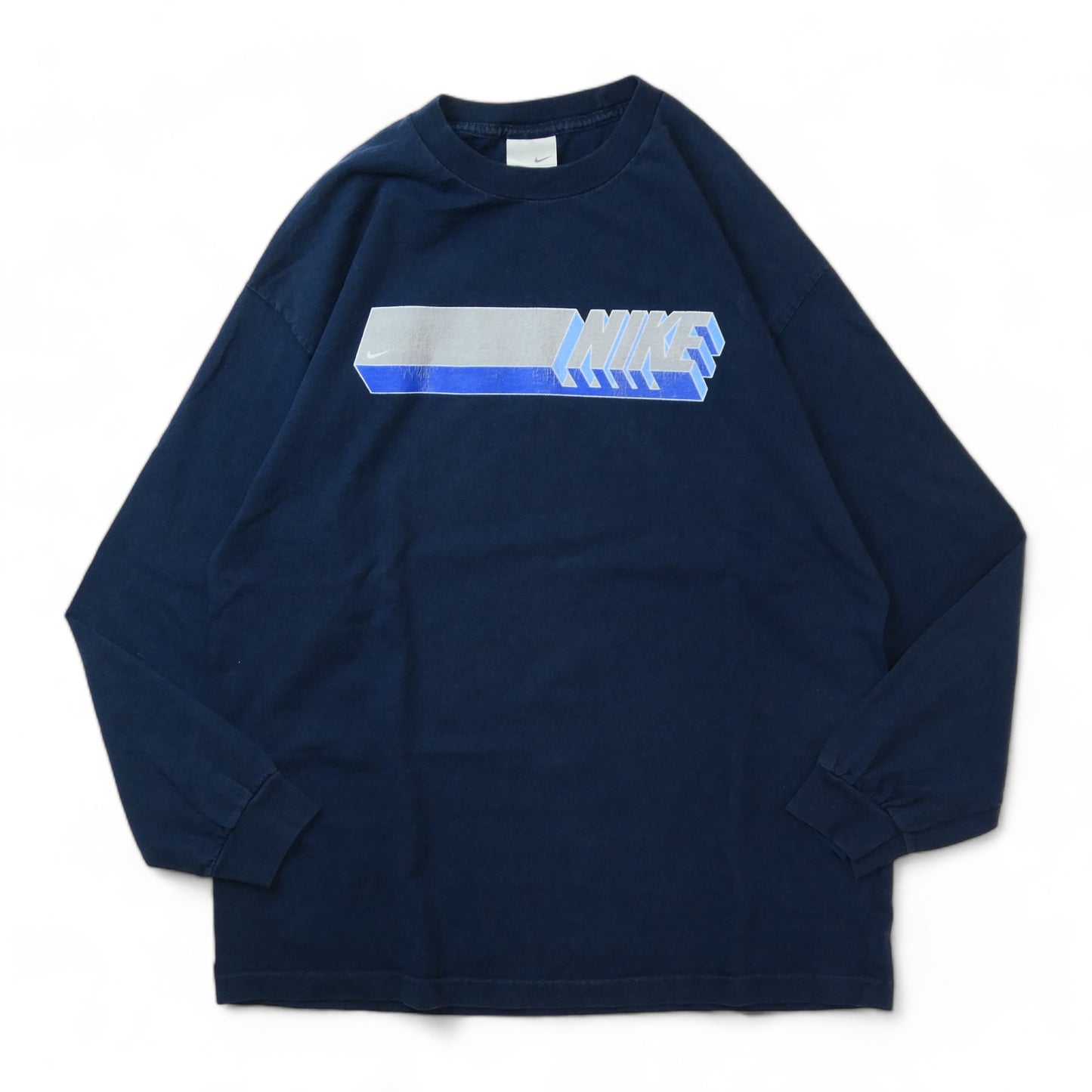 VINTAGE 00s XL L/S Logo Tee -NIKE-