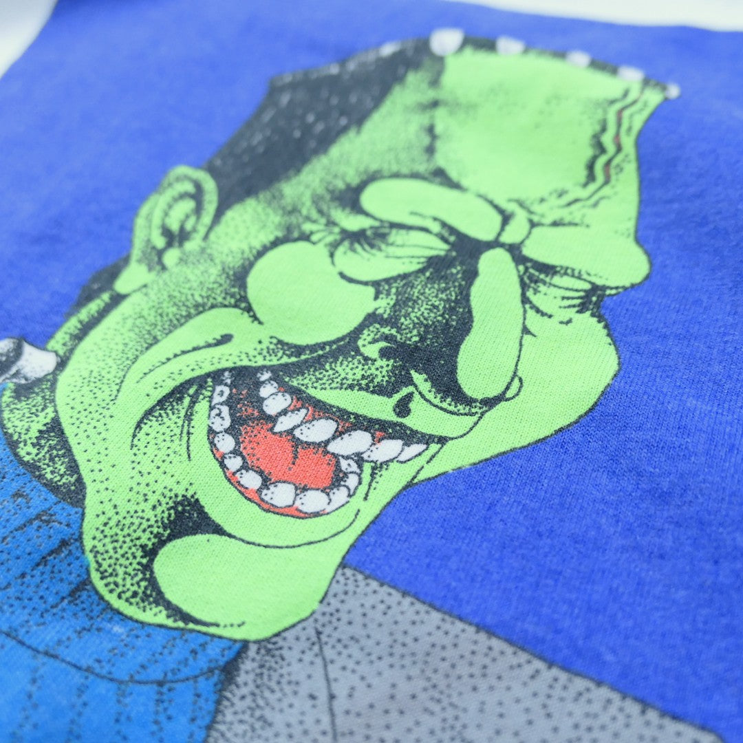 VINTAGE 90s L-XL Art Tee -Frankenstein-