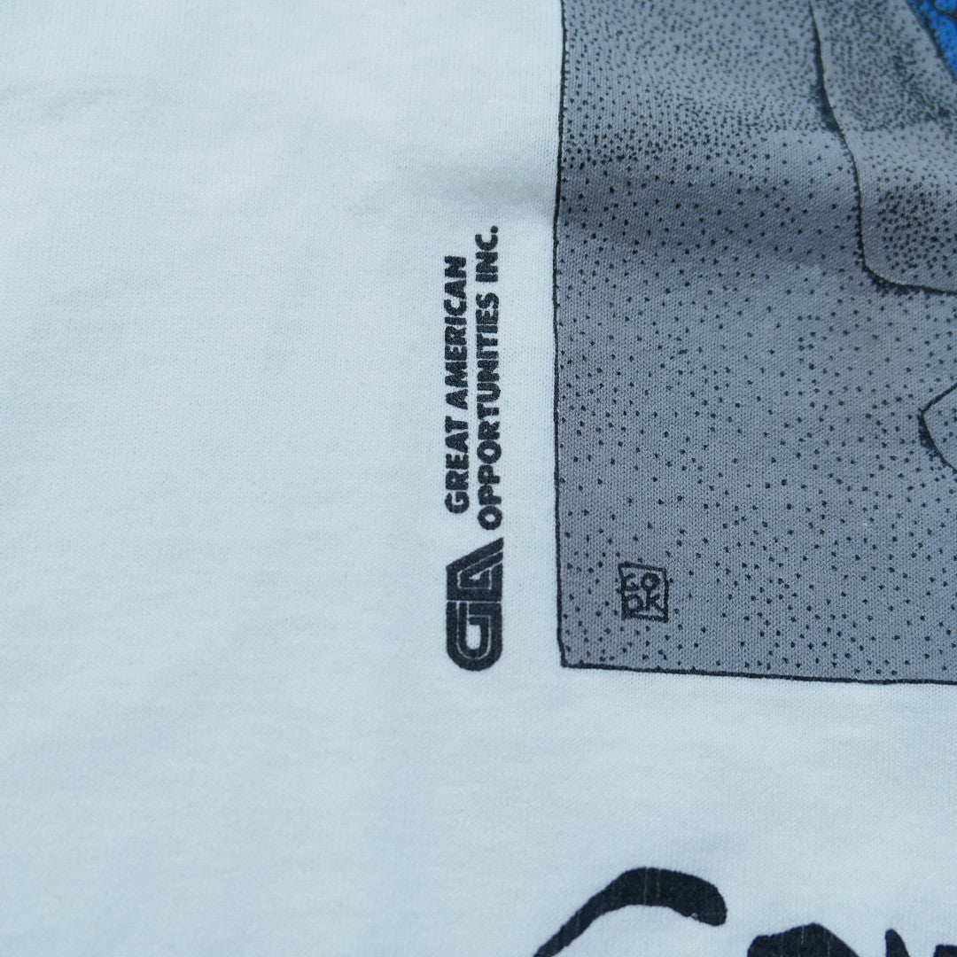 VINTAGE 90s L-XL Art Tee -Frankenstein-