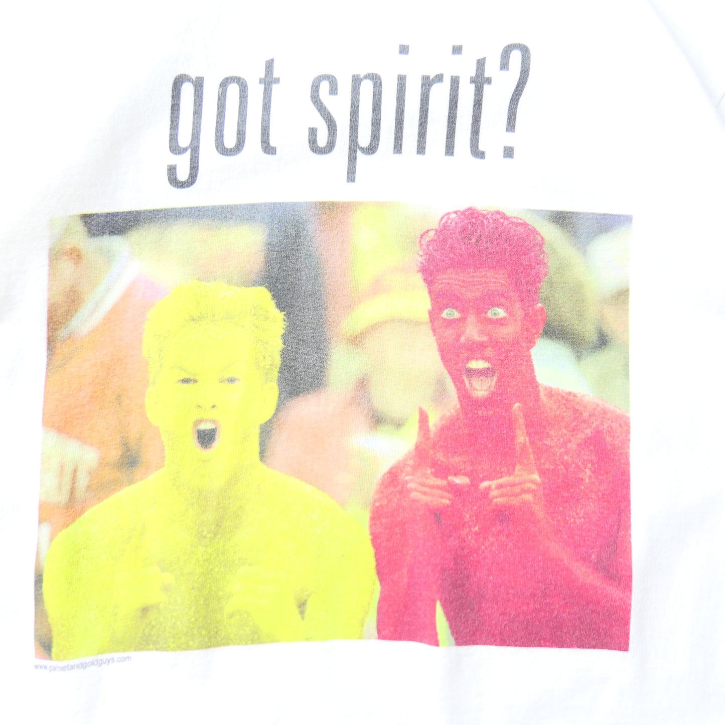 VINTAGE 90-00s M-L Parody Tee -got spirit?-