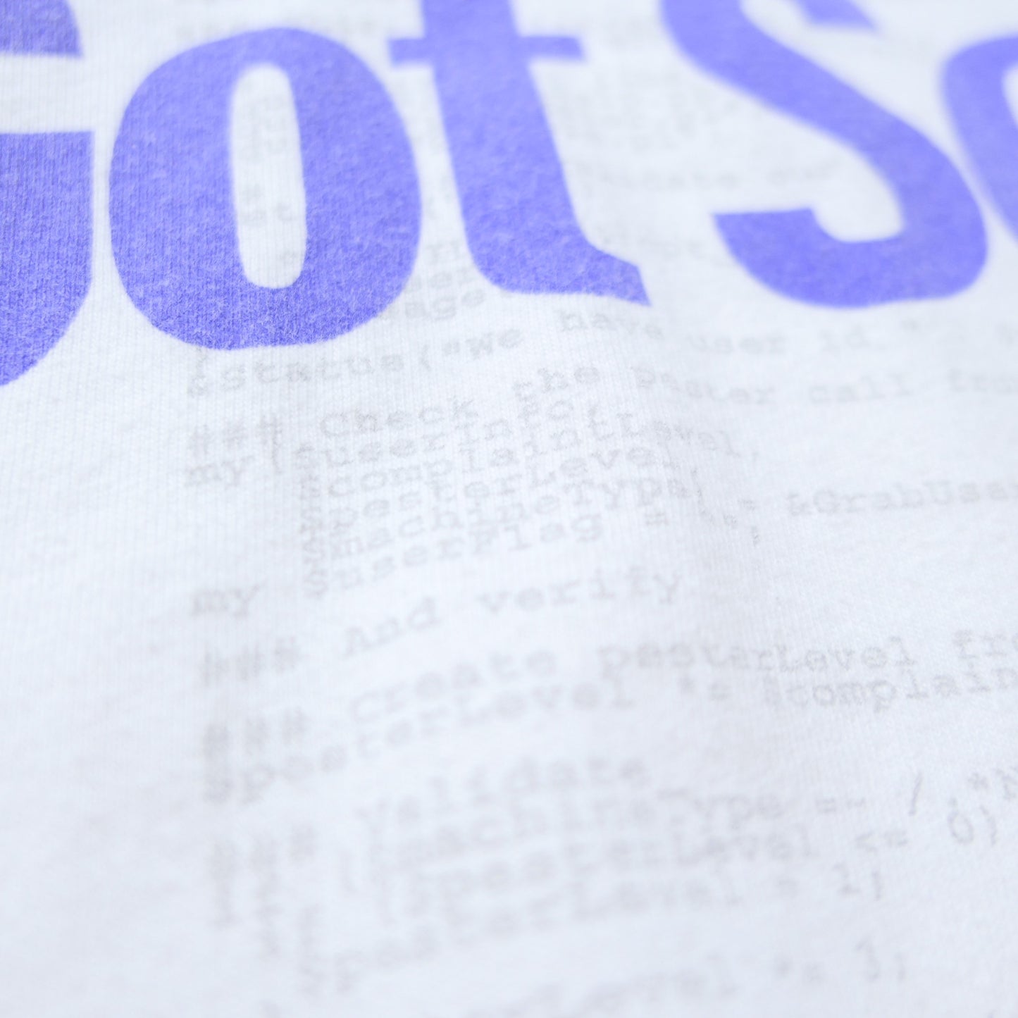 VINTAGE 90-00s M-L Promotion Tee "got script?" -Sun microsystems-