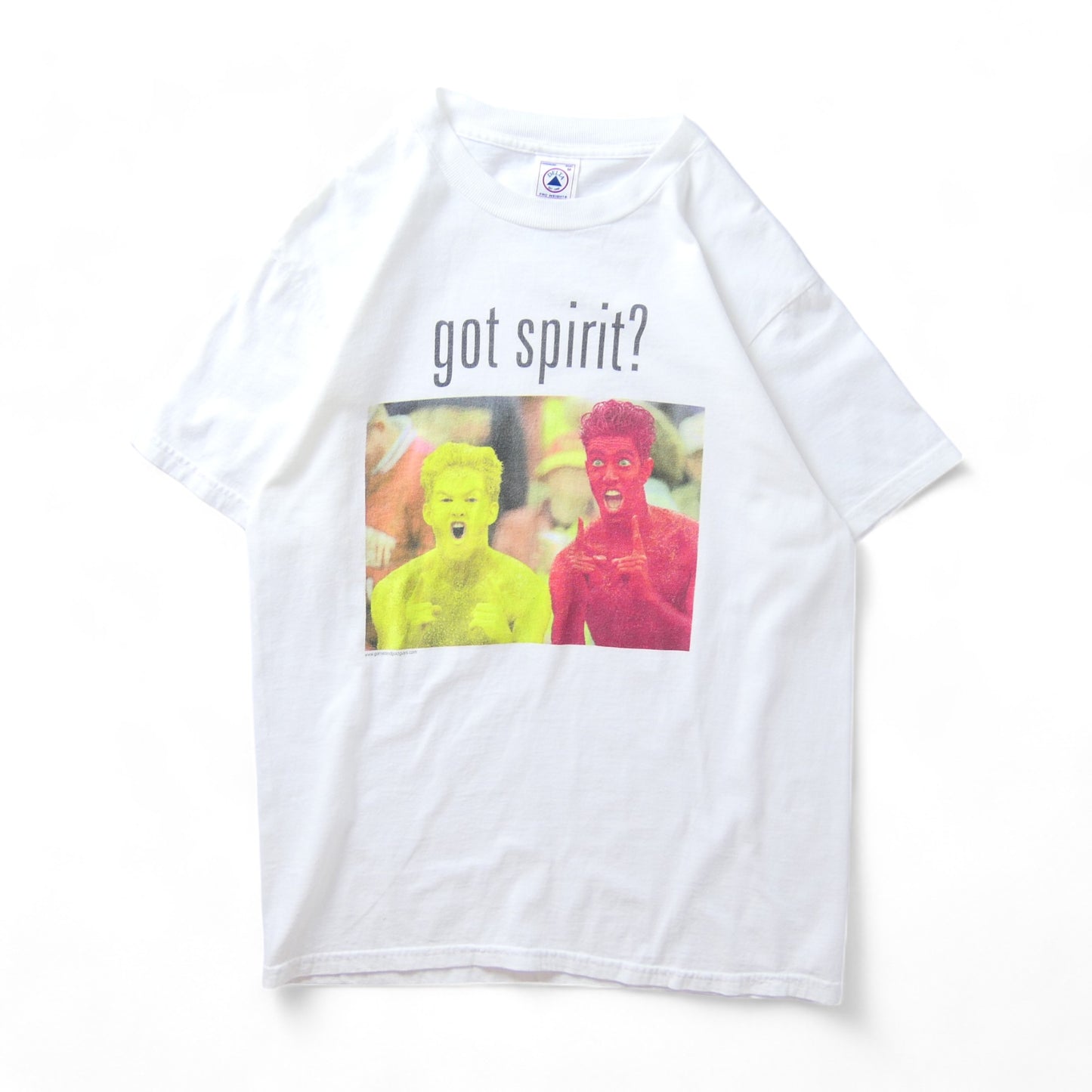 VINTAGE 90-00s M-L Parody Tee -got spirit?-