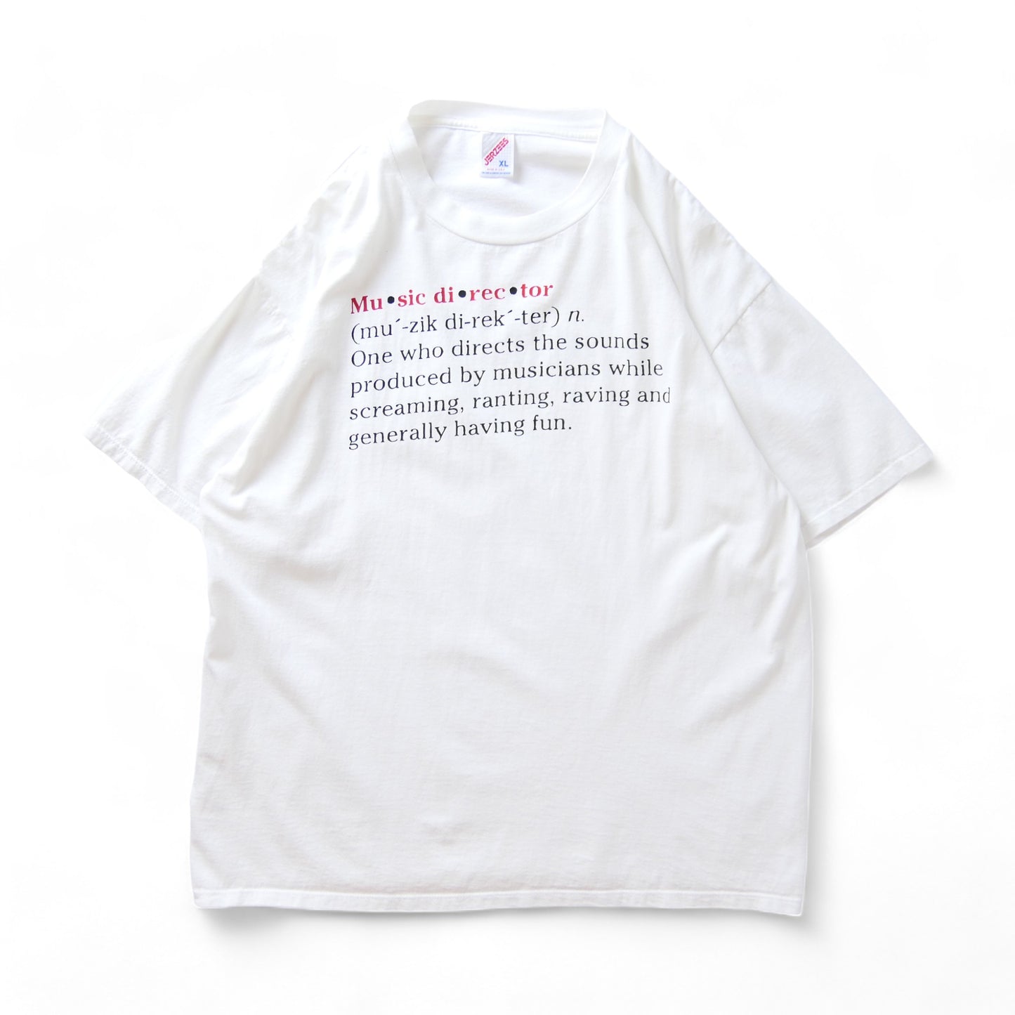 VINTAGE 90s XL Dictionary Tee -Musicdirecter-