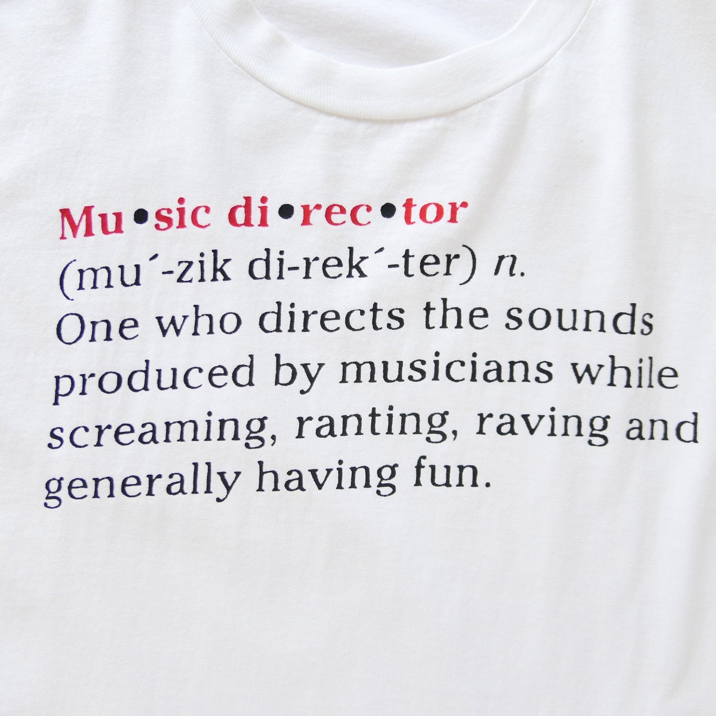 VINTAGE 90s XL Dictionary Tee -Musicdirecter-
