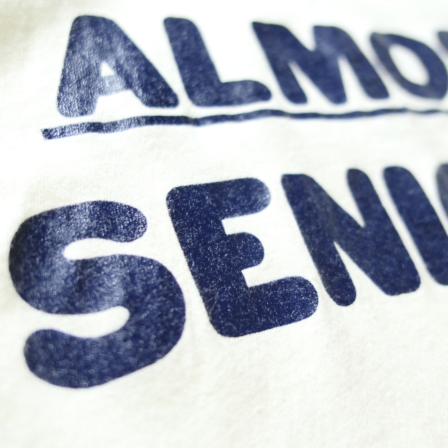 VINTAGE 80s XL Message Tee -ALMOST SENIOR-