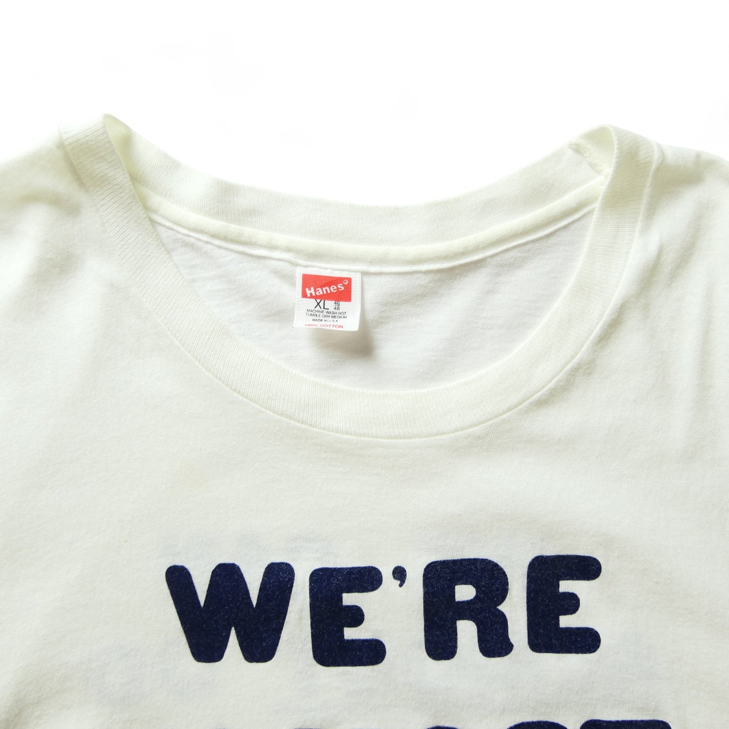 VINTAGE 80s XL Message Tee -ALMOST SENIOR-
