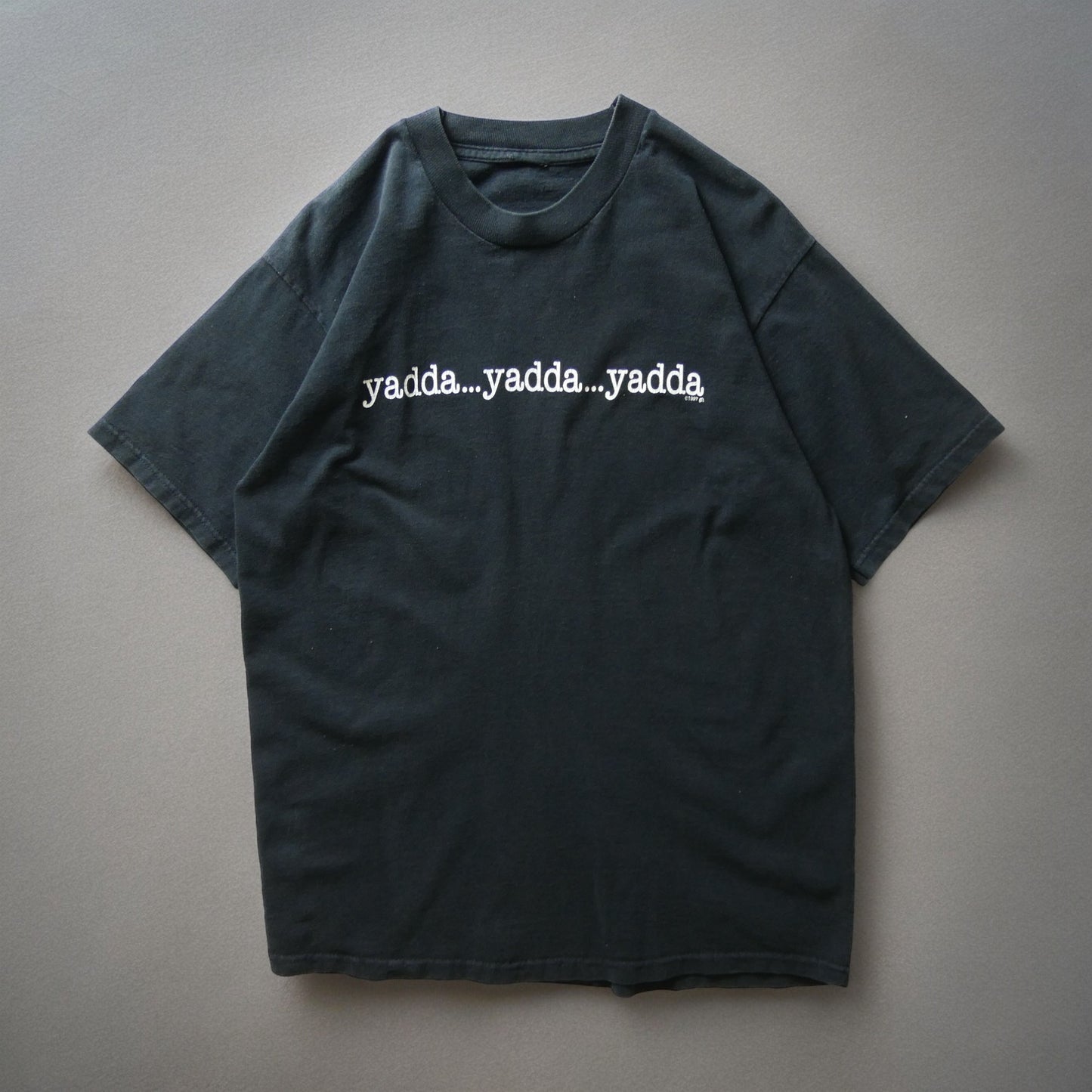 VINTAGE 90s L-XL Message Tee -yada...yada...yada-