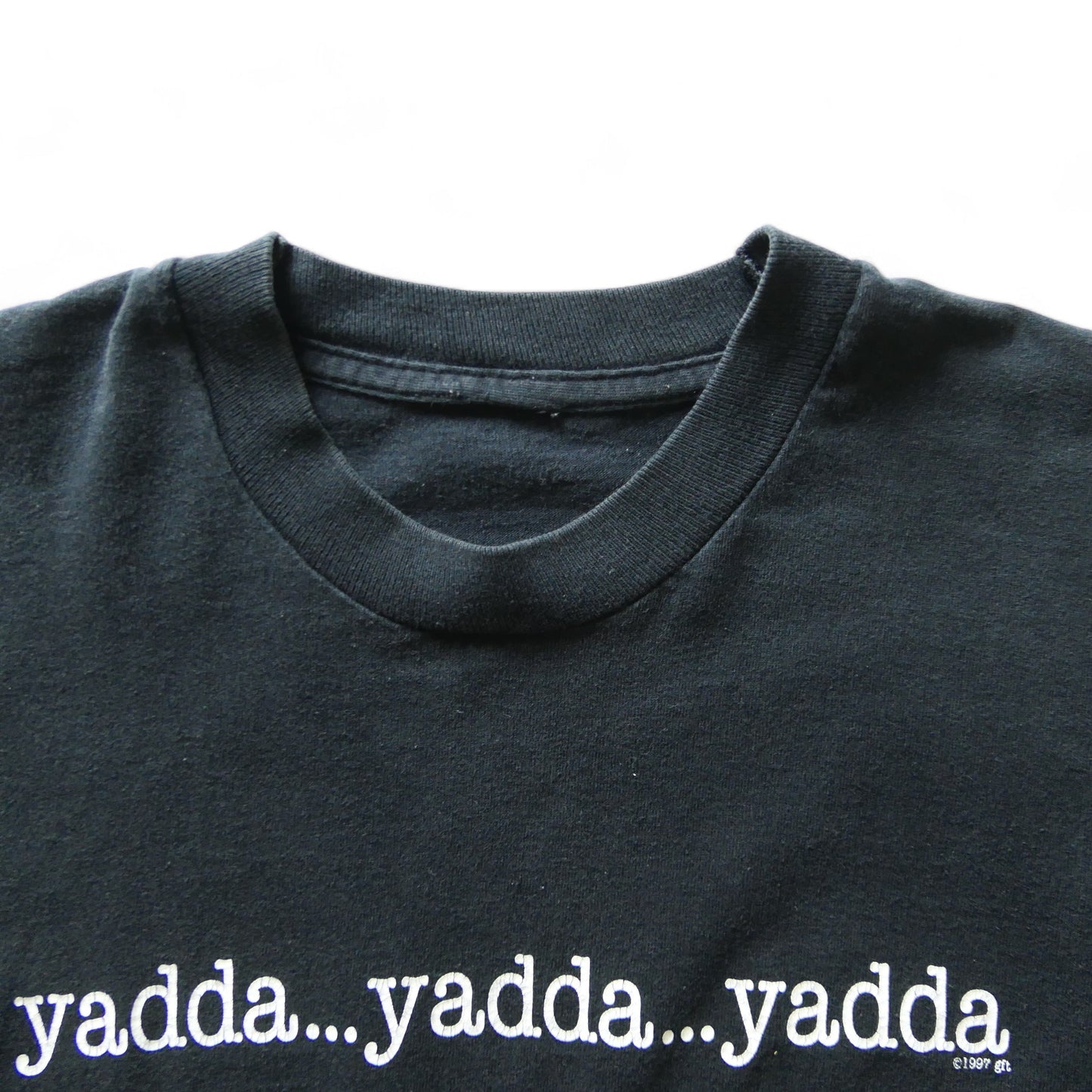VINTAGE 90s L-XL Message Tee -yada...yada...yada-