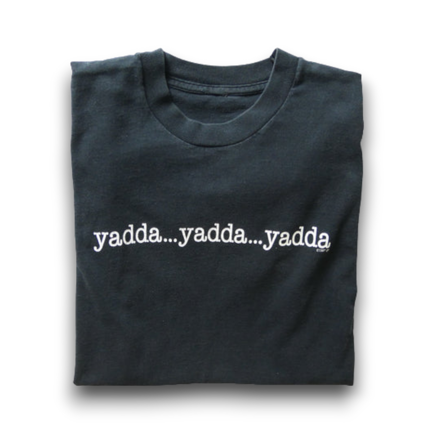 VINTAGE 90s L-XL Message Tee -yada...yada...yada-
