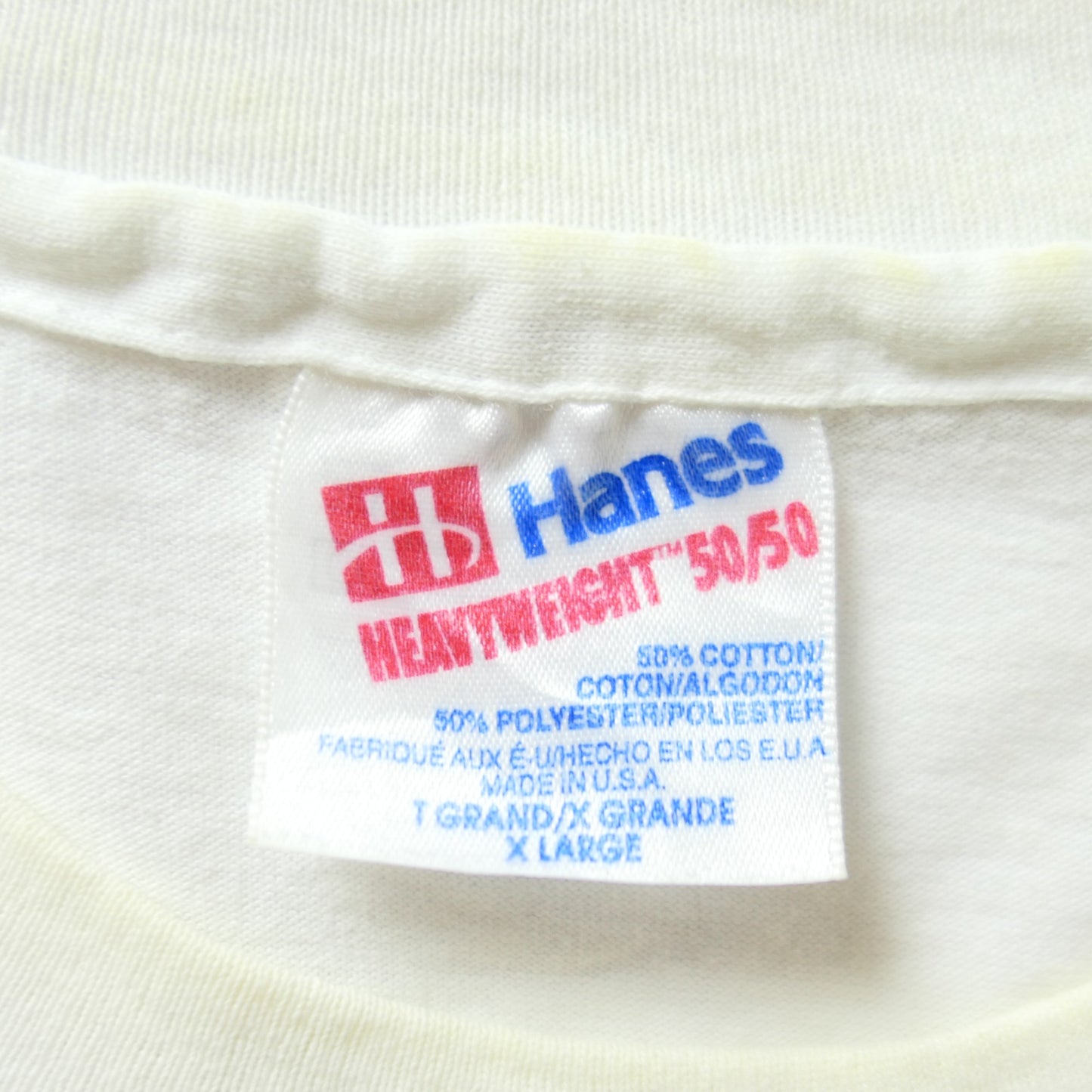 VINTAGE 90s XL Message Tee -Smoking History-