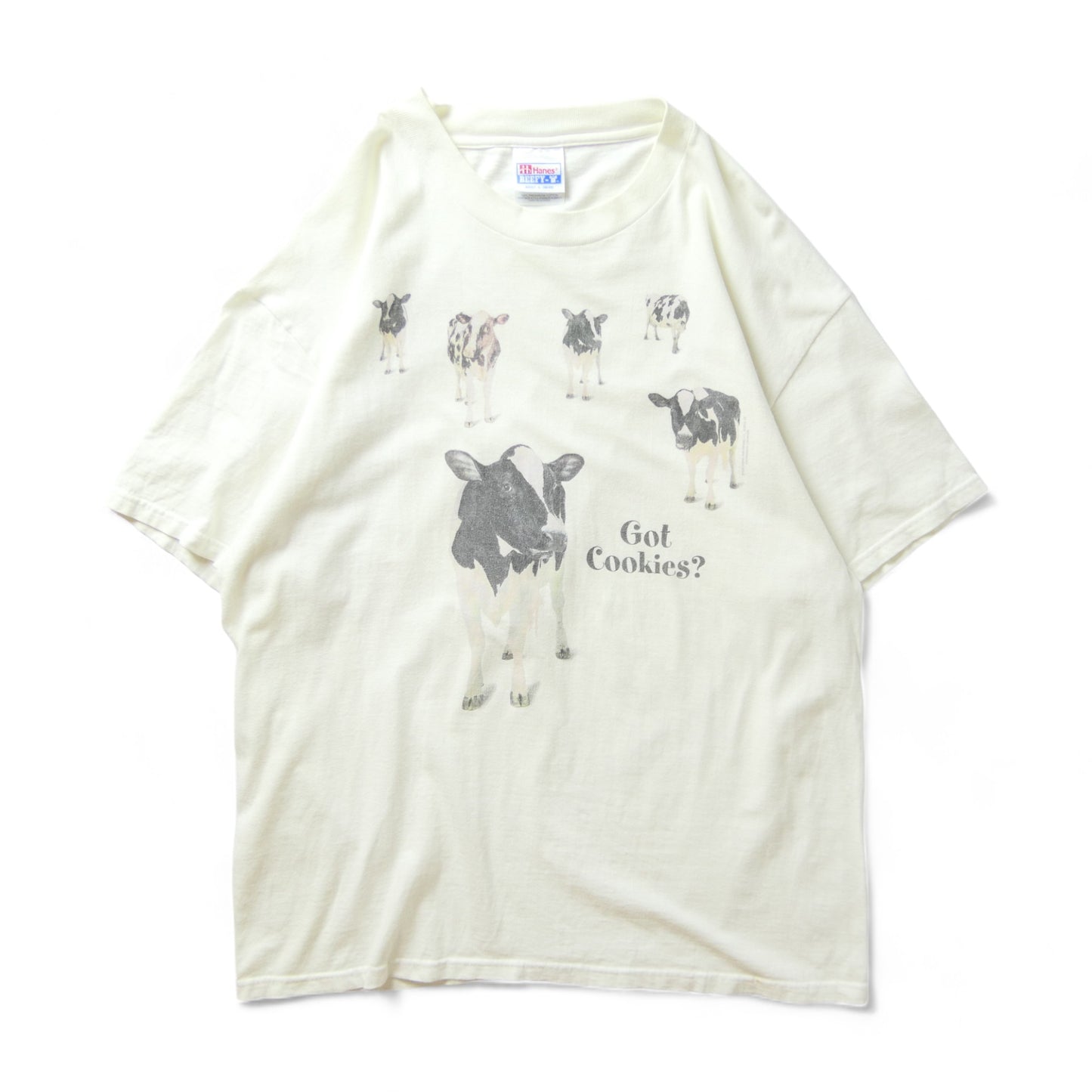 VINTAGE 90s L "got milk?" Parody Tee -got cookies?-