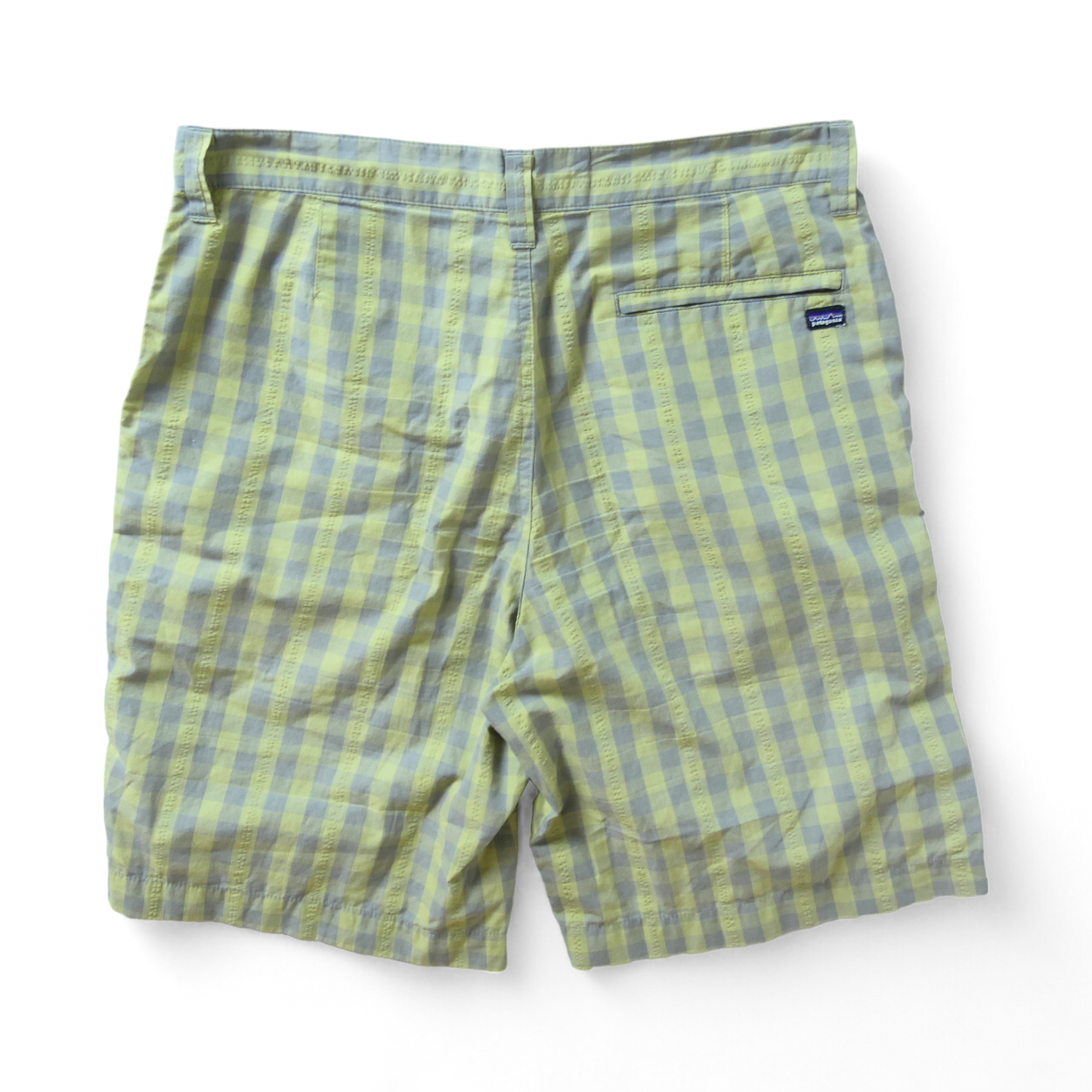 USED 31inch Check Patterned Half Pants -Patagonia-