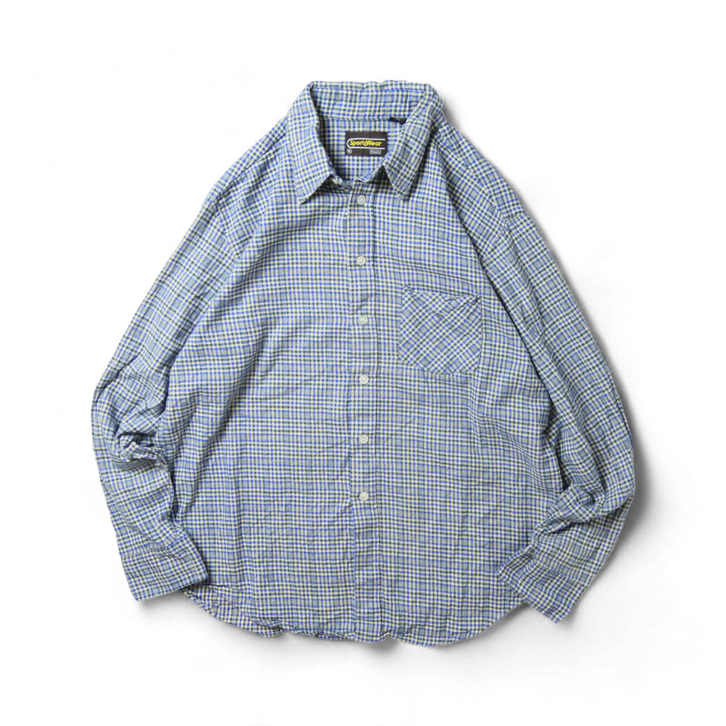 VINTAGE 80s XL Flannel Shirt -Sears-