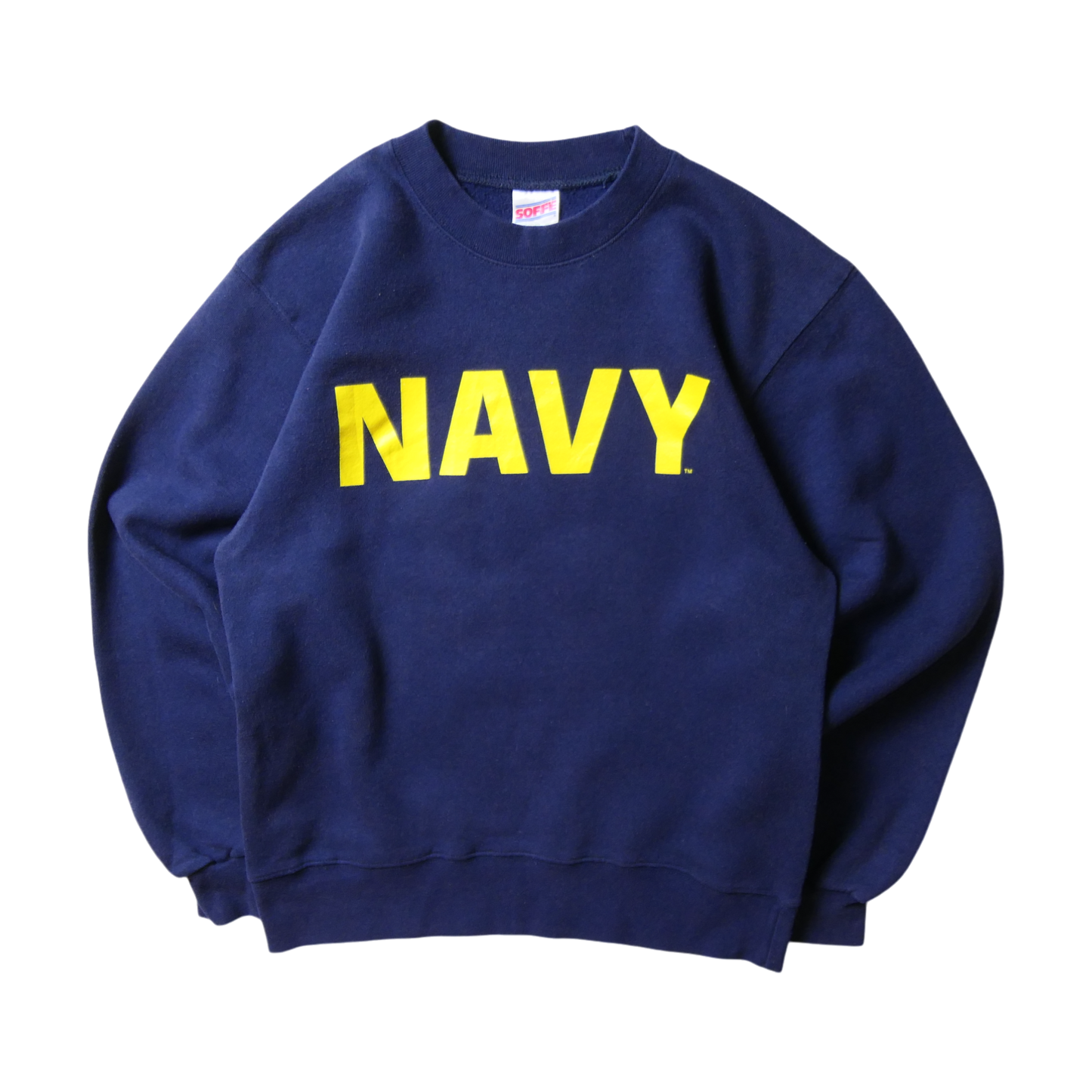 VINTAGE 90-00s S Military Sweat -U.S.NAVY-