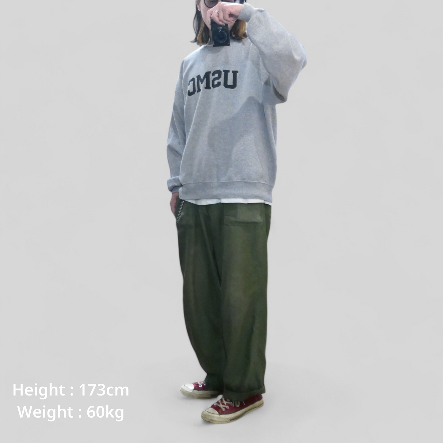 VINTAGE 90-00s XL Military sweat -USMC-