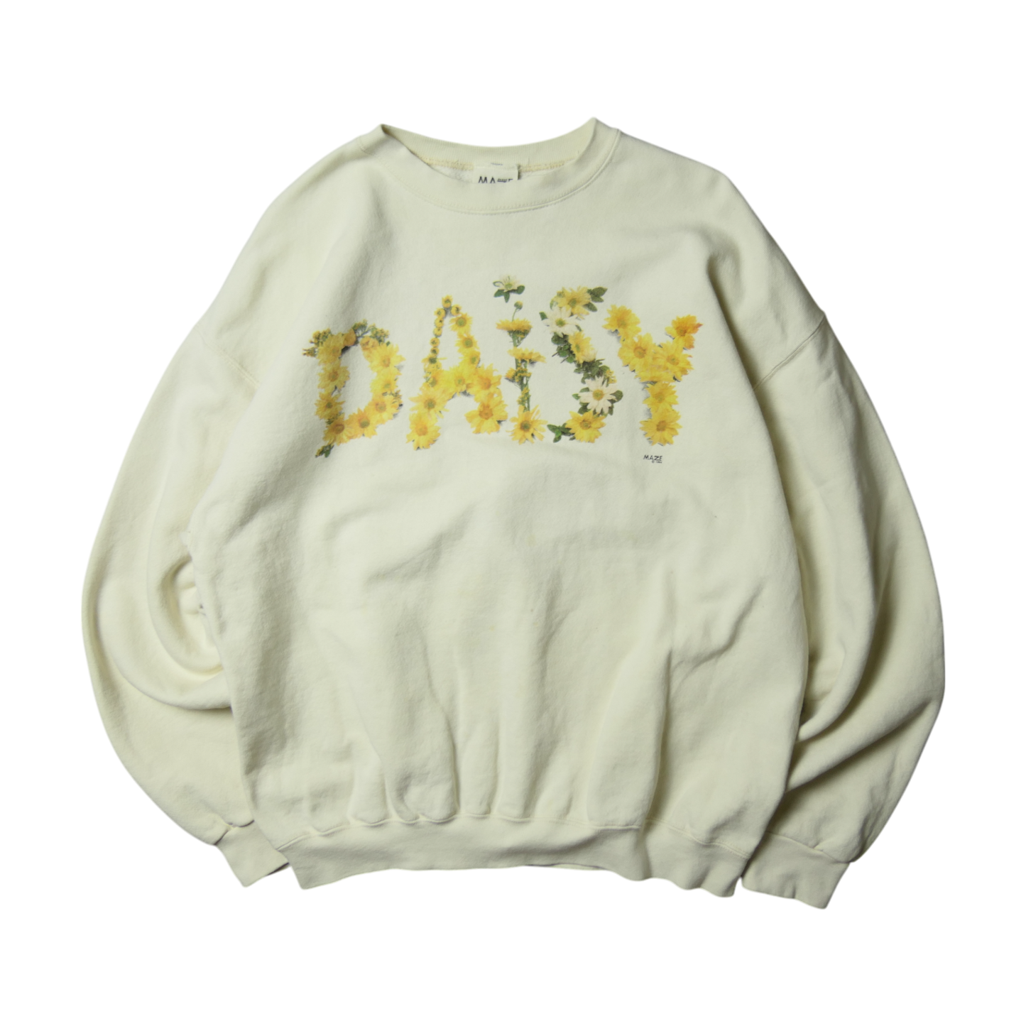 VINTAGE 90s L-XL Flower Art Sweat -MAZE-
