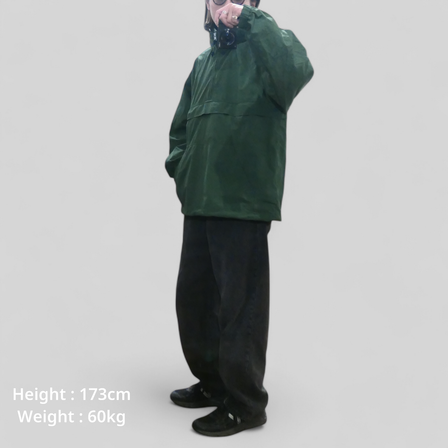 VINTAGE 90s L-XL Anorak Parka "EBTEK" -EddieBauer-