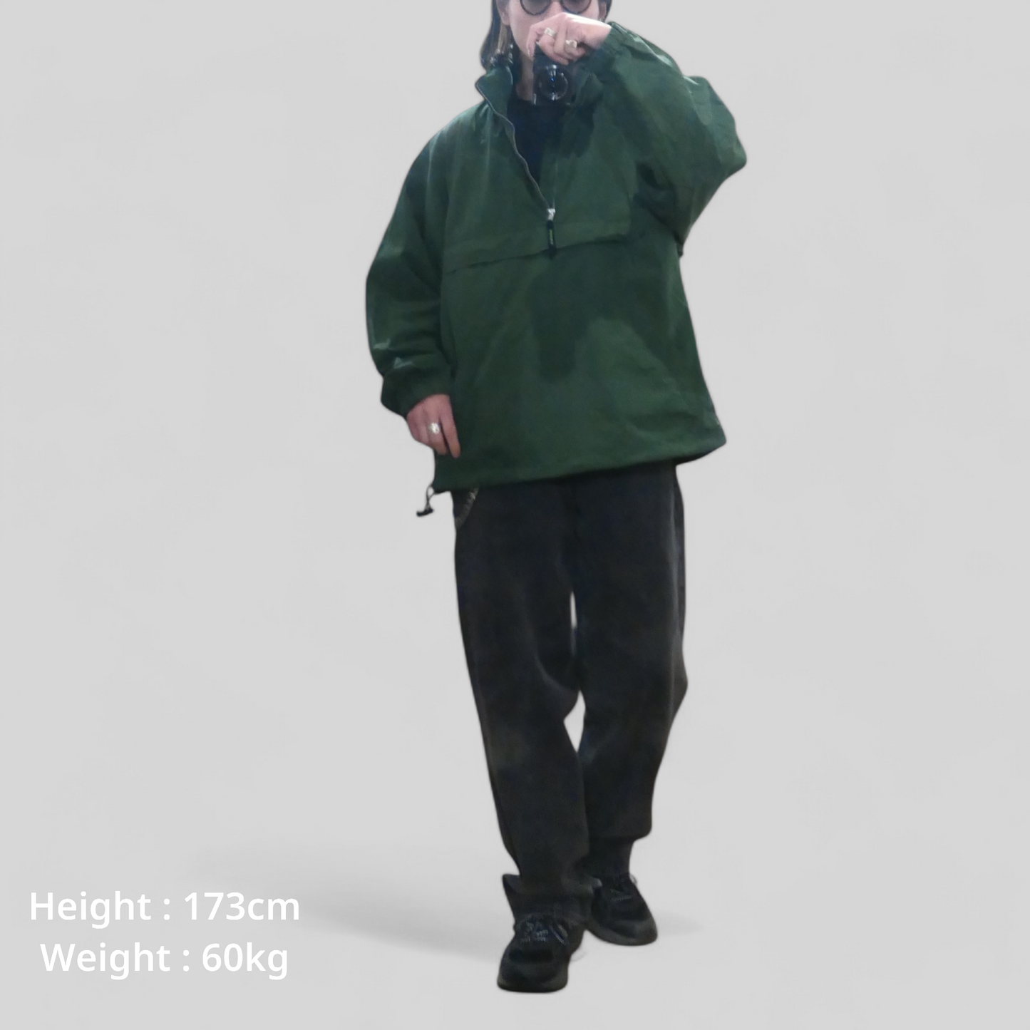 VINTAGE 90s L-XL Anorak Parka "EBTEK" -EddieBauer-