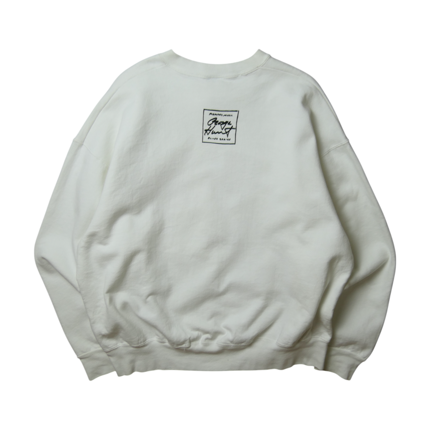 VINTAGE 90s XL Art Sweat -GEORGE HUNT-