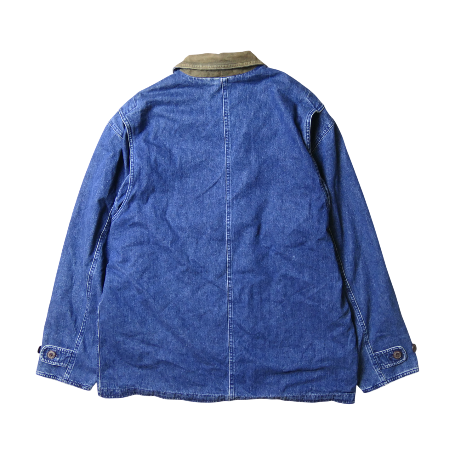 VINTAGE 90s-00s M Denim Hunting Jacket -LANDS' END-