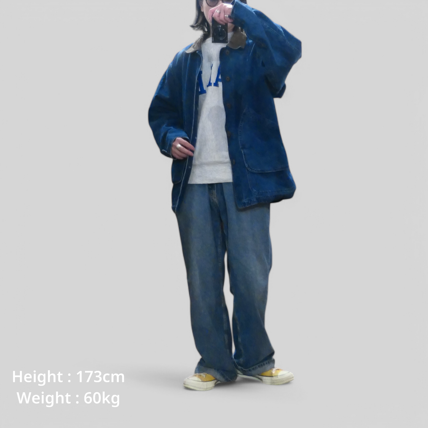 VINTAGE 90s-00s M Denim Hunting Jacket -LANDS' END-