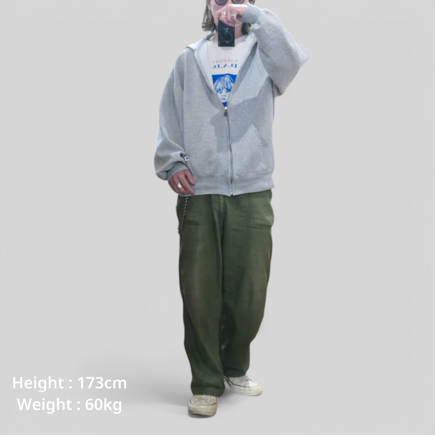 VINTAGE 90s-00s L Fullzip Hoodie -Russell Athletic-