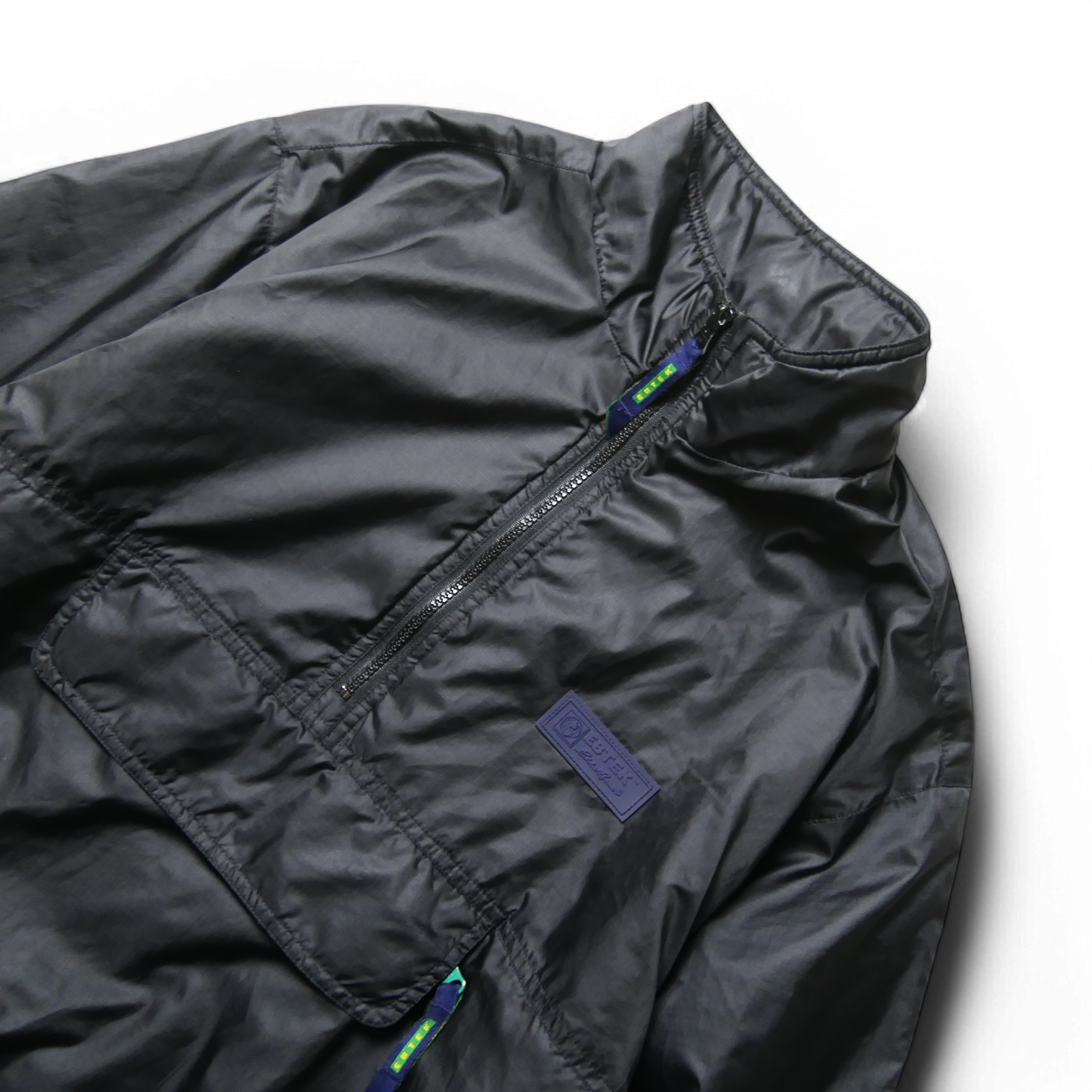 90s L-XL Half Zip Puffer Jacket -EBTEK by EddieBauer-