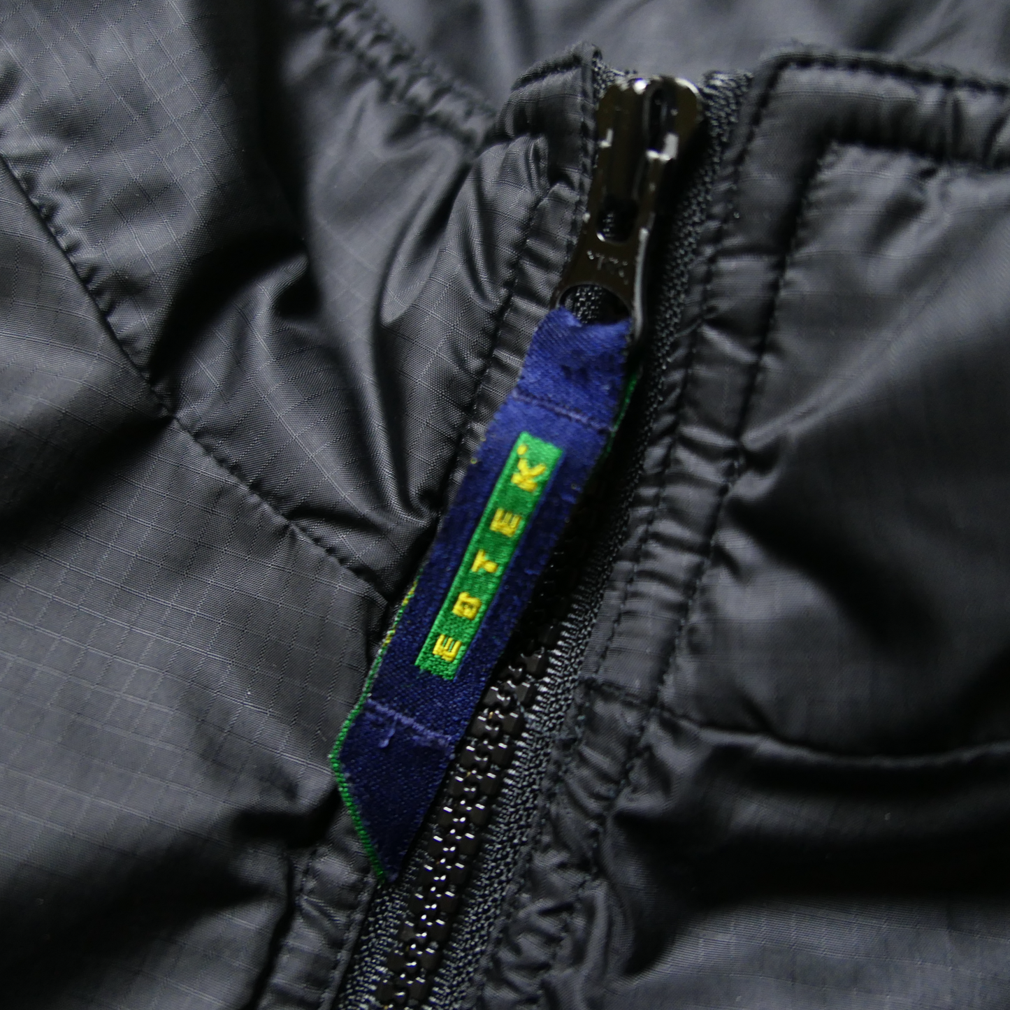 90s L-XL Half Zip Puffer Jacket -EBTEK by EddieBauer-