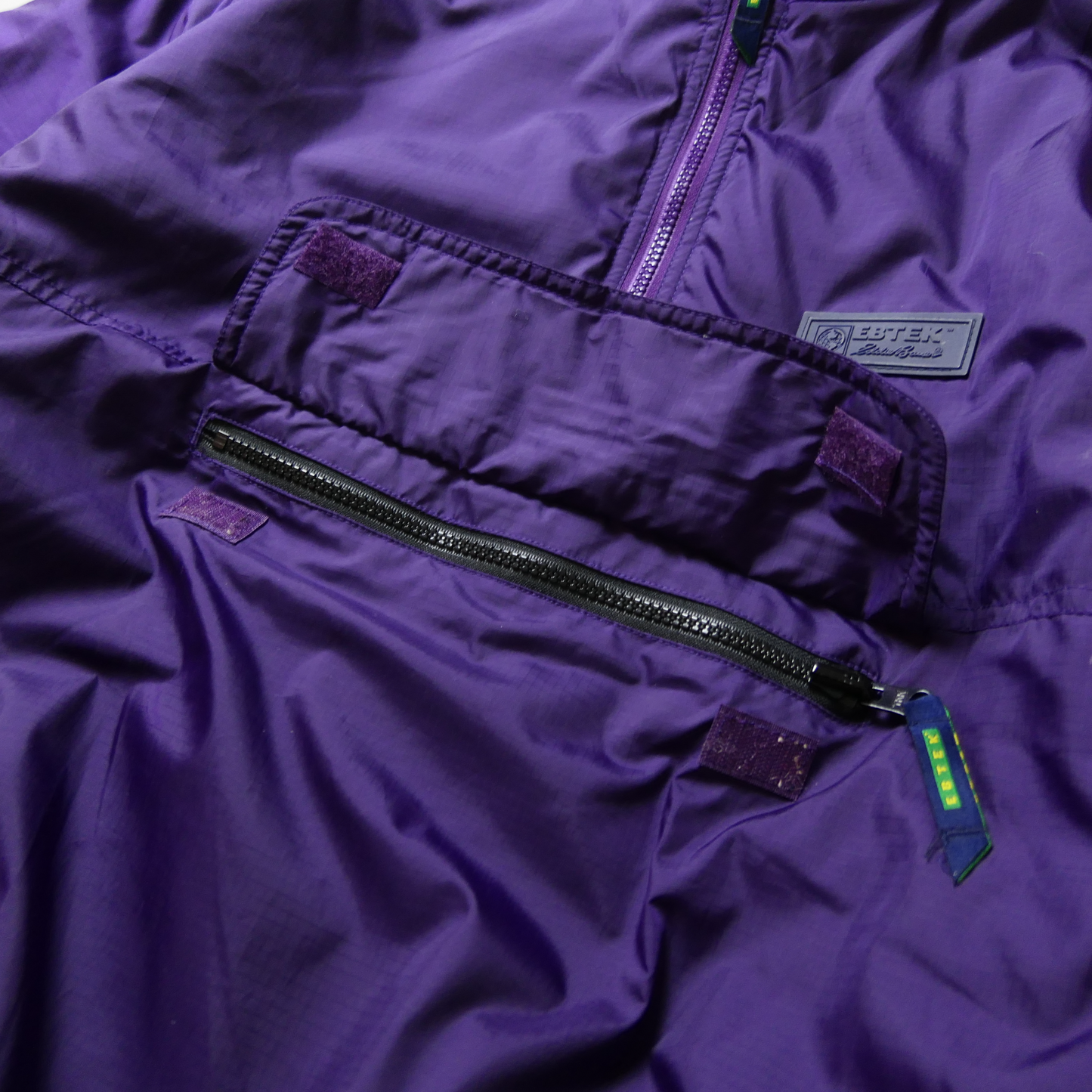 90s XL-XXL Half Zip Puffer Jacket -EBTEK by EddieBauer-
