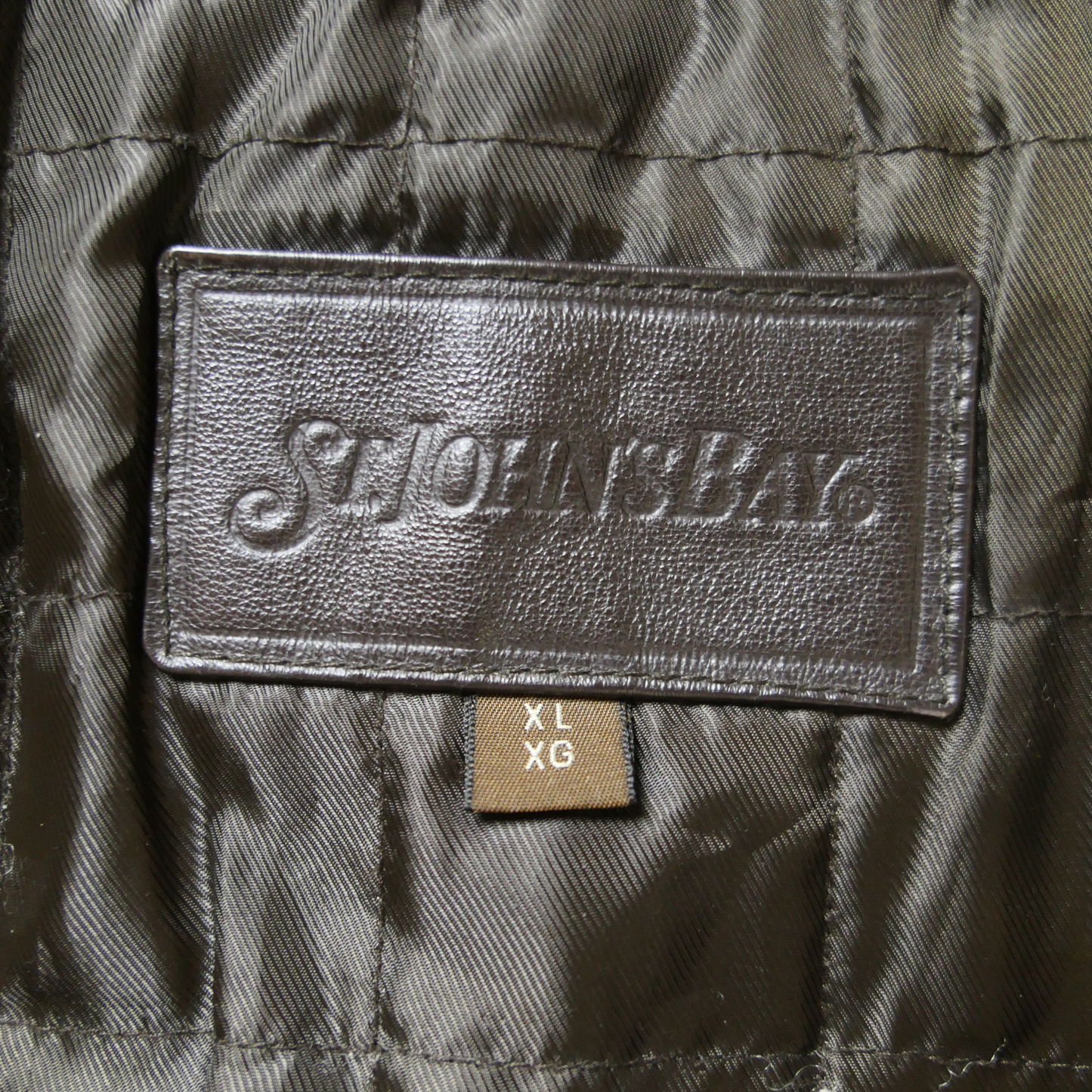 90~00s XL Leather Jacket -St.John's Bay-