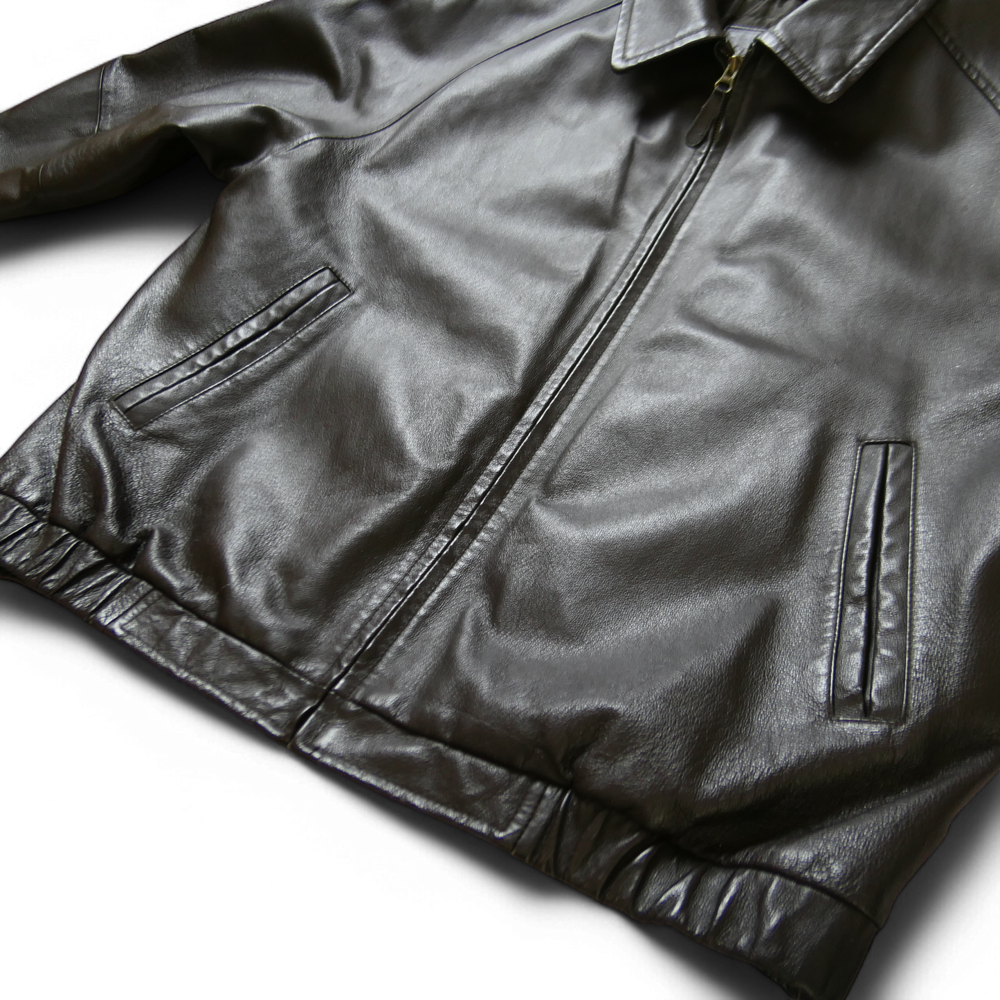 90~00s XL Leather Jacket -St.John's Bay-