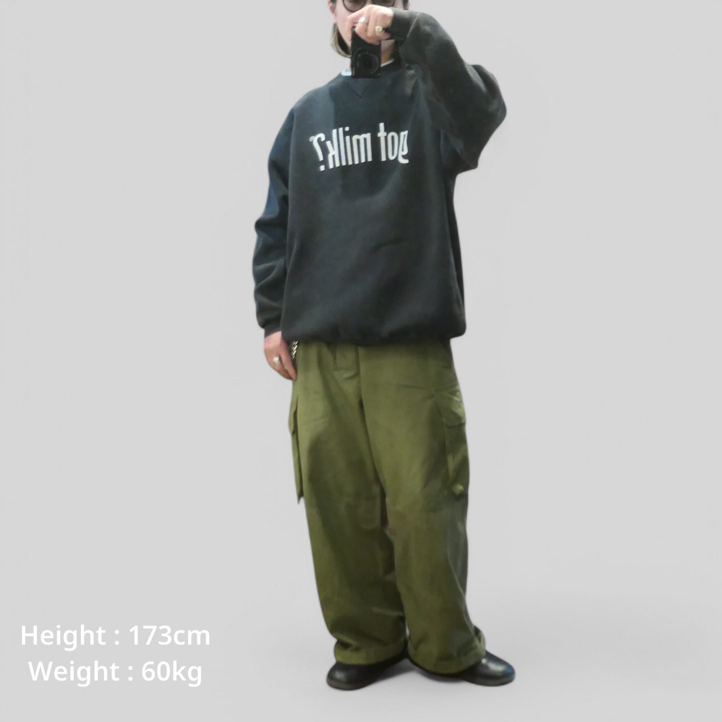 90s XL Message Sweatshirt -got milk?-