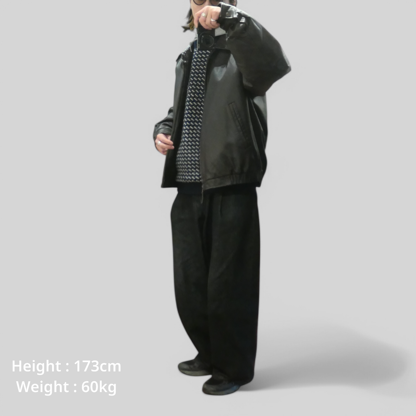 90~00s XL Leather Jacket -St.John's Bay-
