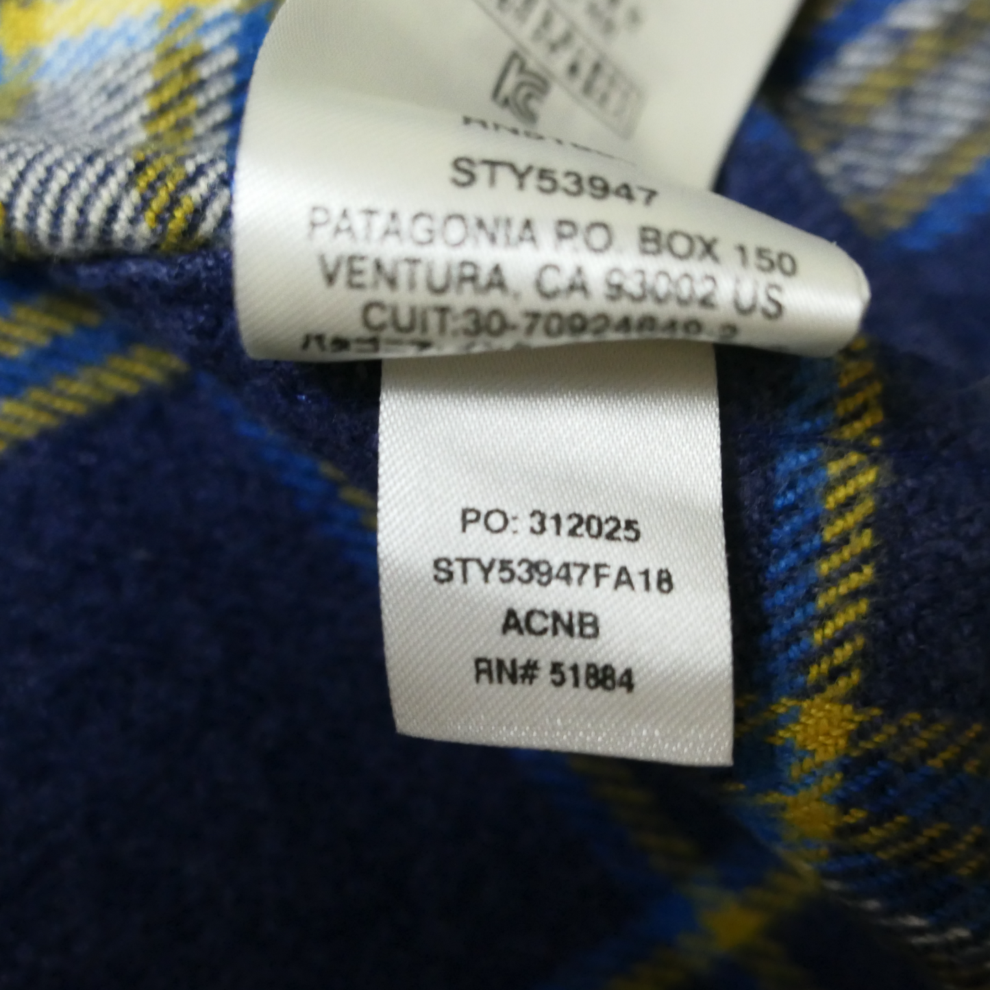 Plaid Heavy Flannel Shirt -Patagonia-