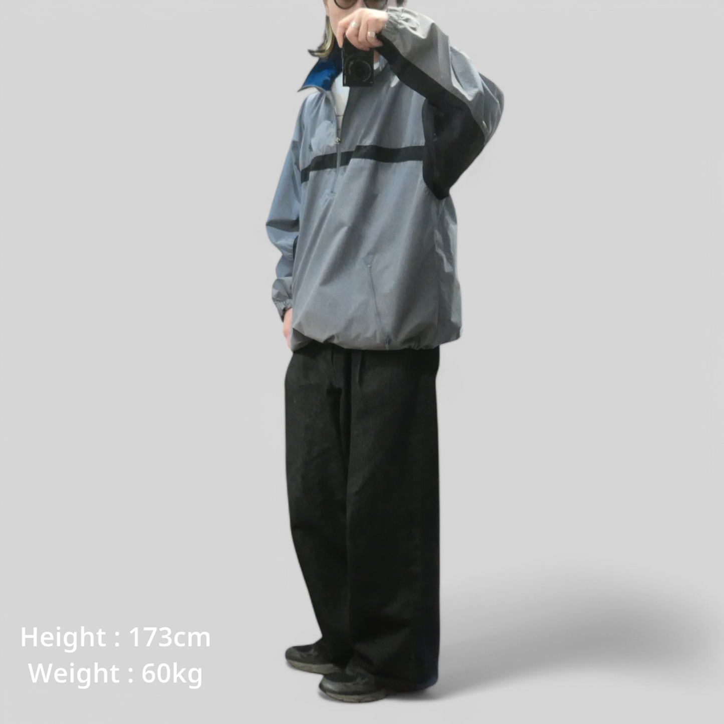 90s Halfzip Nylon Jacket -NewBalance-