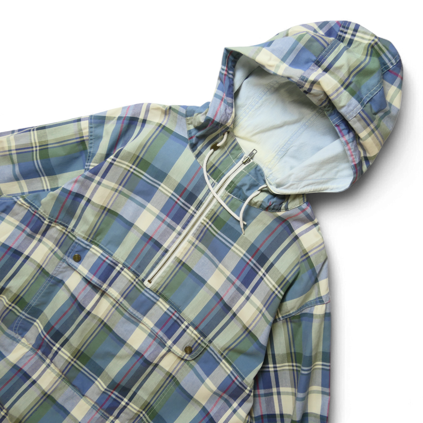 90s Plaid Cotton Anorak Parka -EddieBauer-